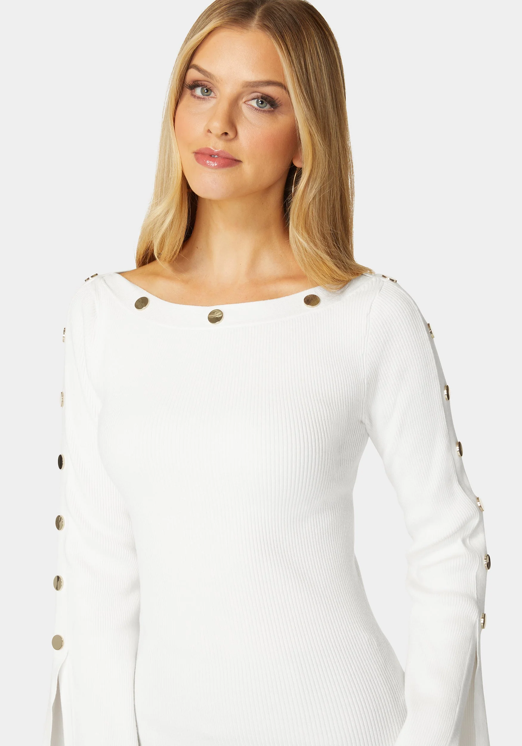 10310-off-shoulder-bateau-snapped-slit-sweater-4.webp Off Shoulder Bateau Snapped Slit Sweater