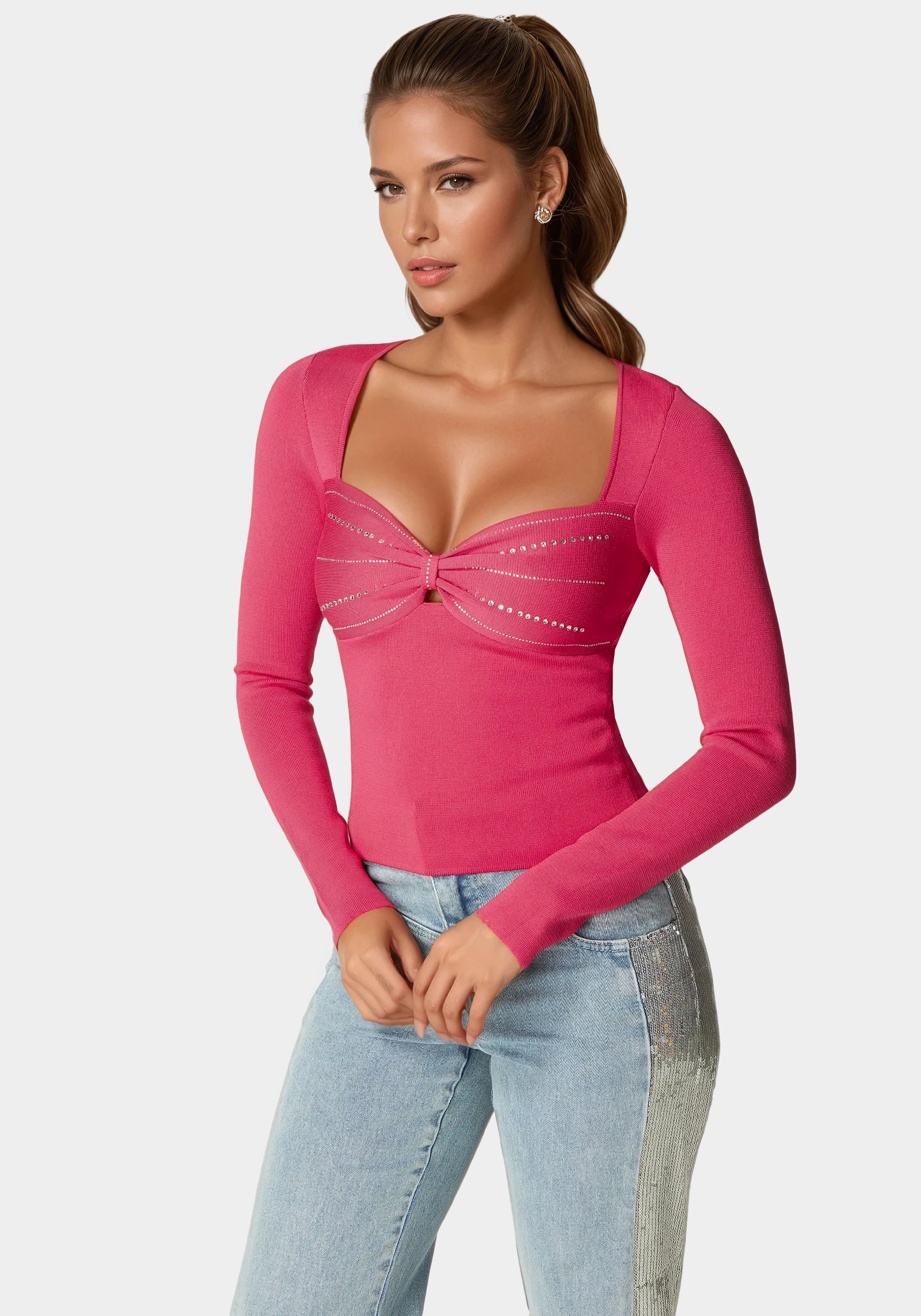 10582-embelished-long-sleeve-sweater-1.jpg Embelished Long Sleeve Sweater