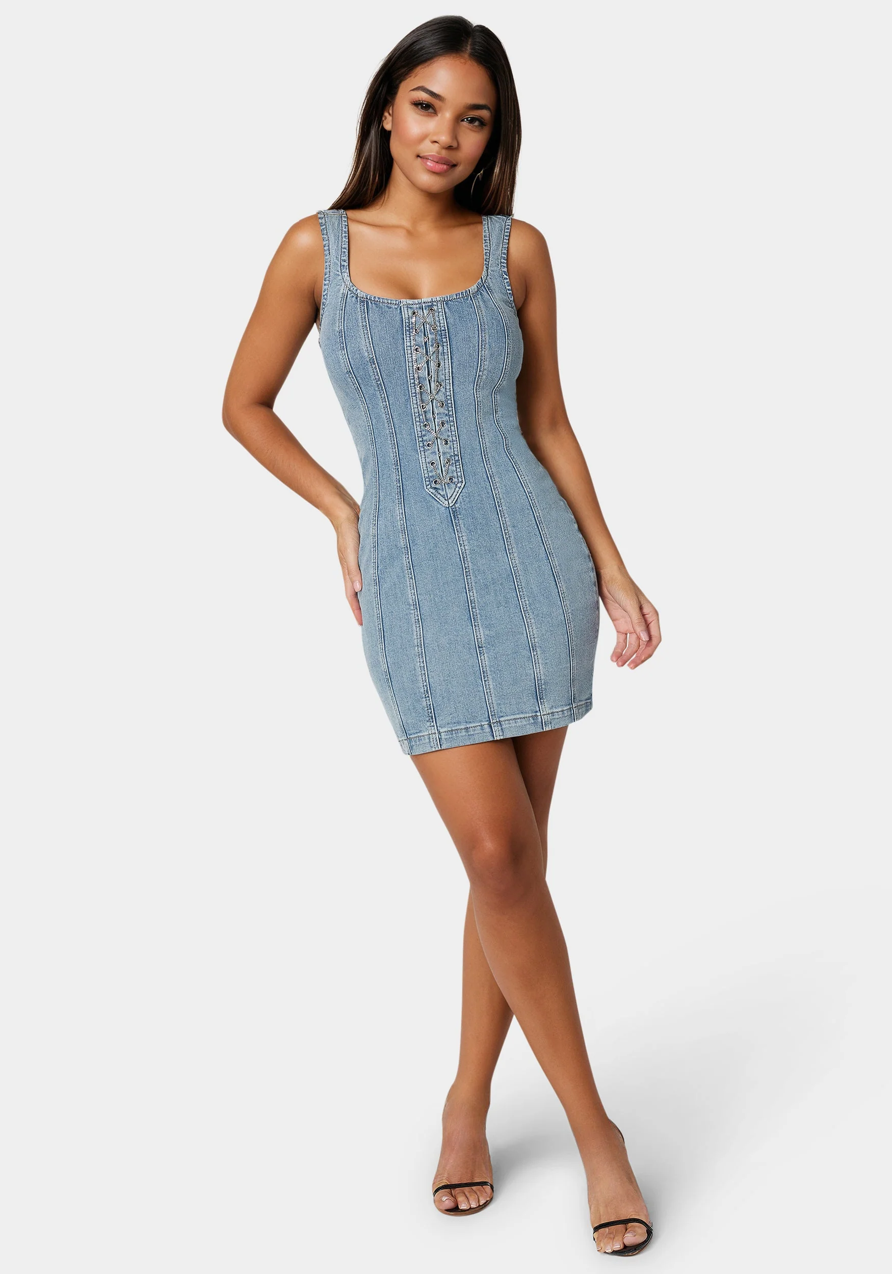 10860-fitted-lace-up-denim-dress-1.webp Fitted Lace Up Denim Dress