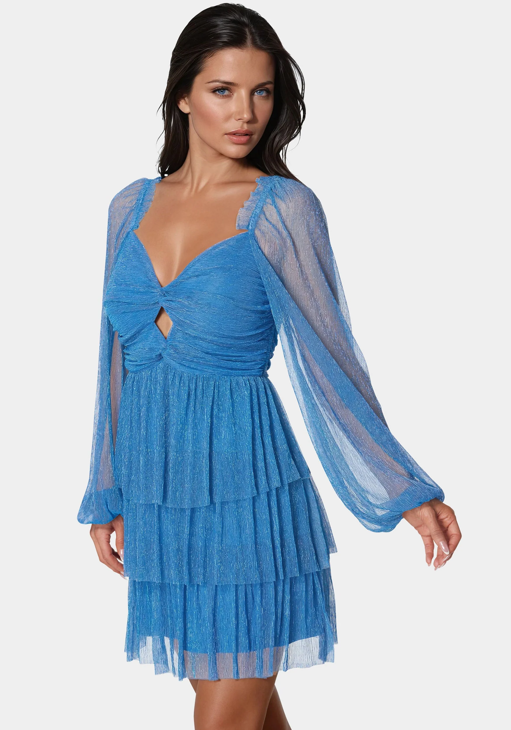 10906-tiered-twist-front-lurex-mini-dress-2.webp Tiered Twist Front Lurex Mini Dress