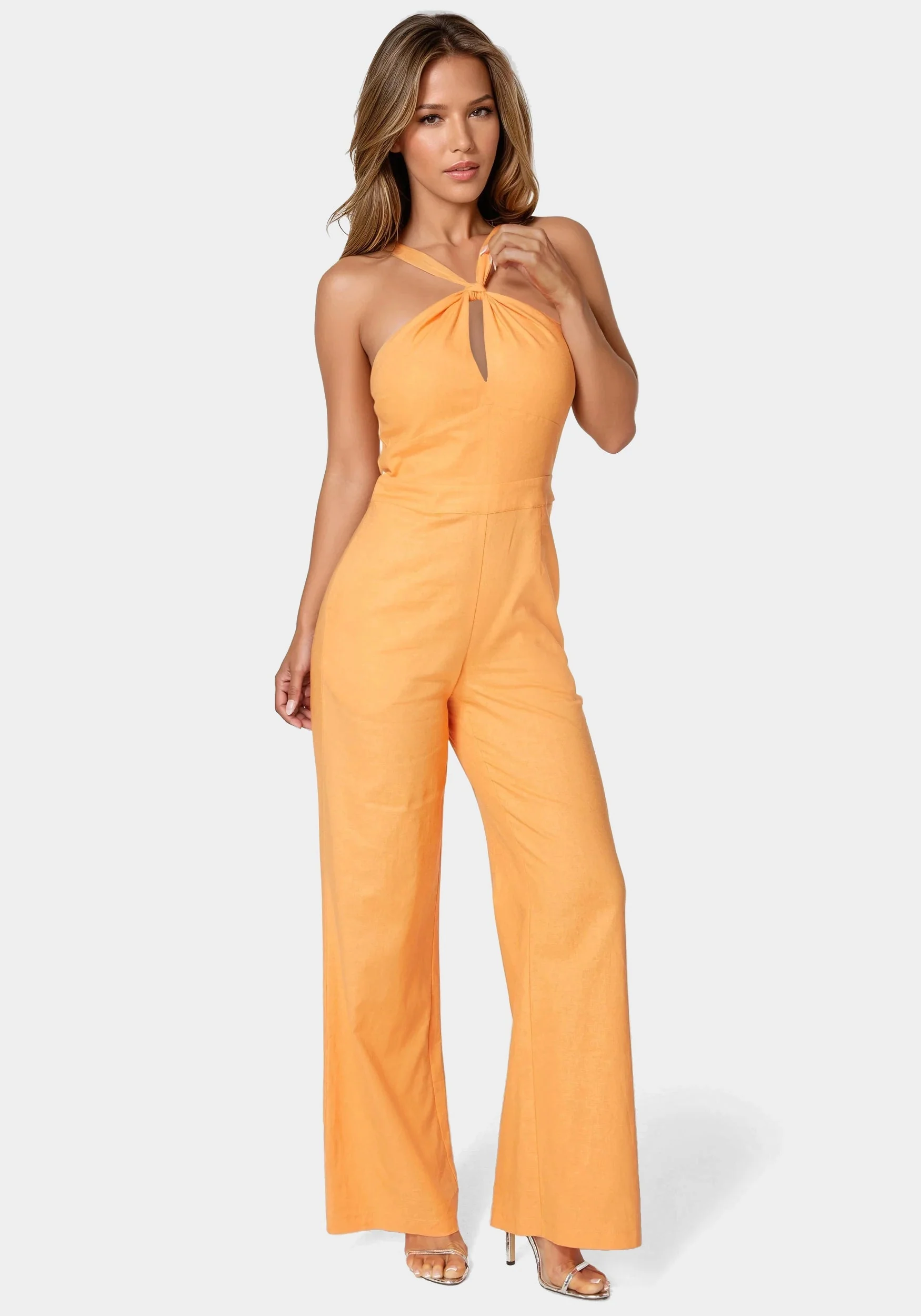 11204-linen-front-knot-palazzo-leg-jumpsuit-1.webp Linen Front Knot Palazzo Leg Jumpsuit
