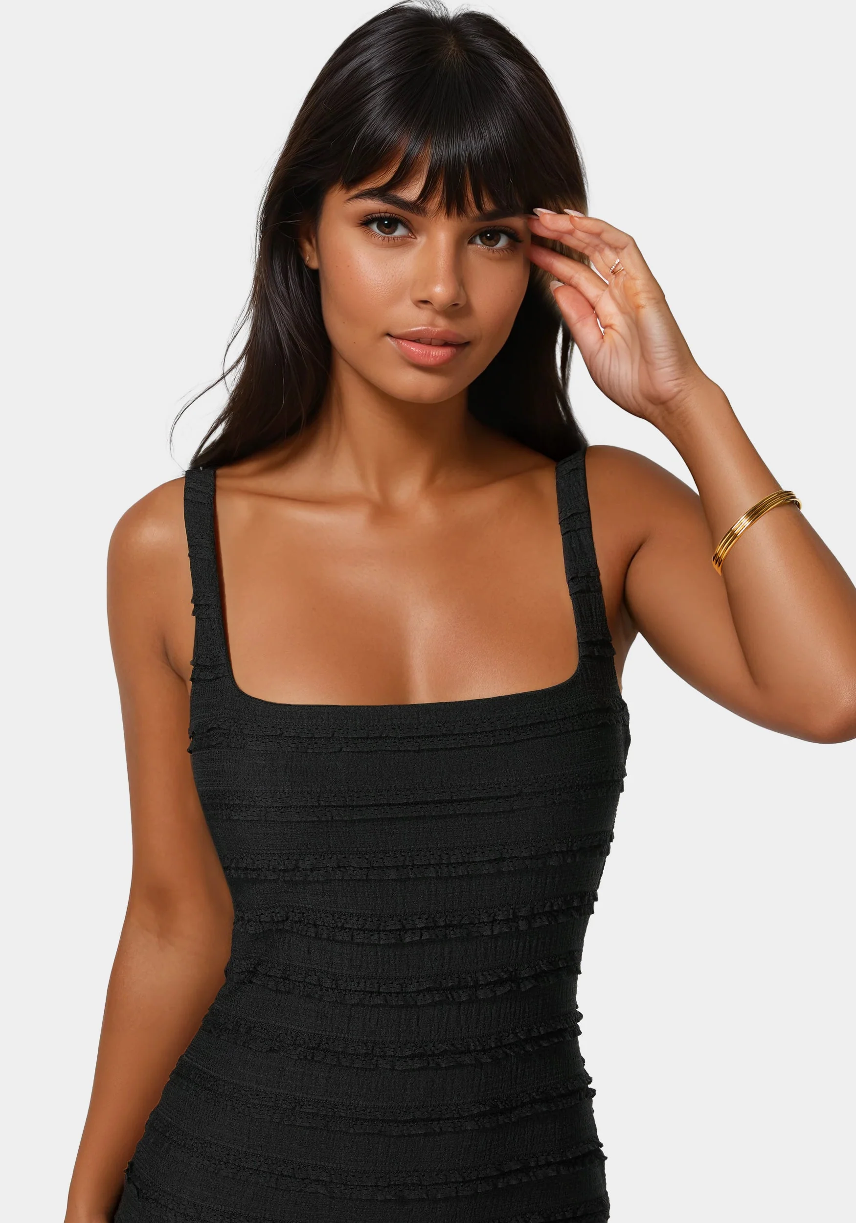 11462-square-neck-fluted-hem-midi-dress-4.webp Square Neck Fluted Hem Midi Dress
