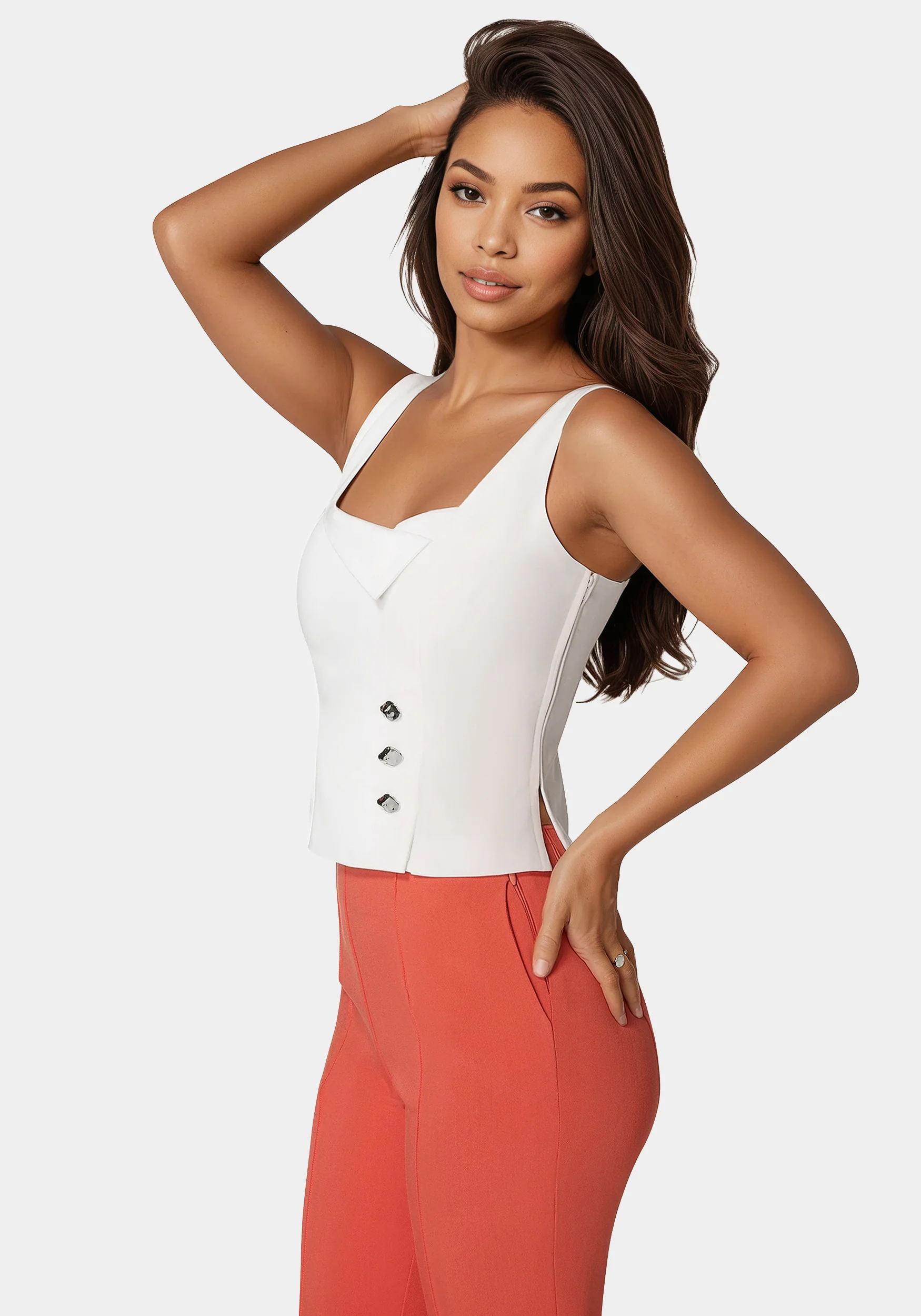 Neck Flap Fitted Vest