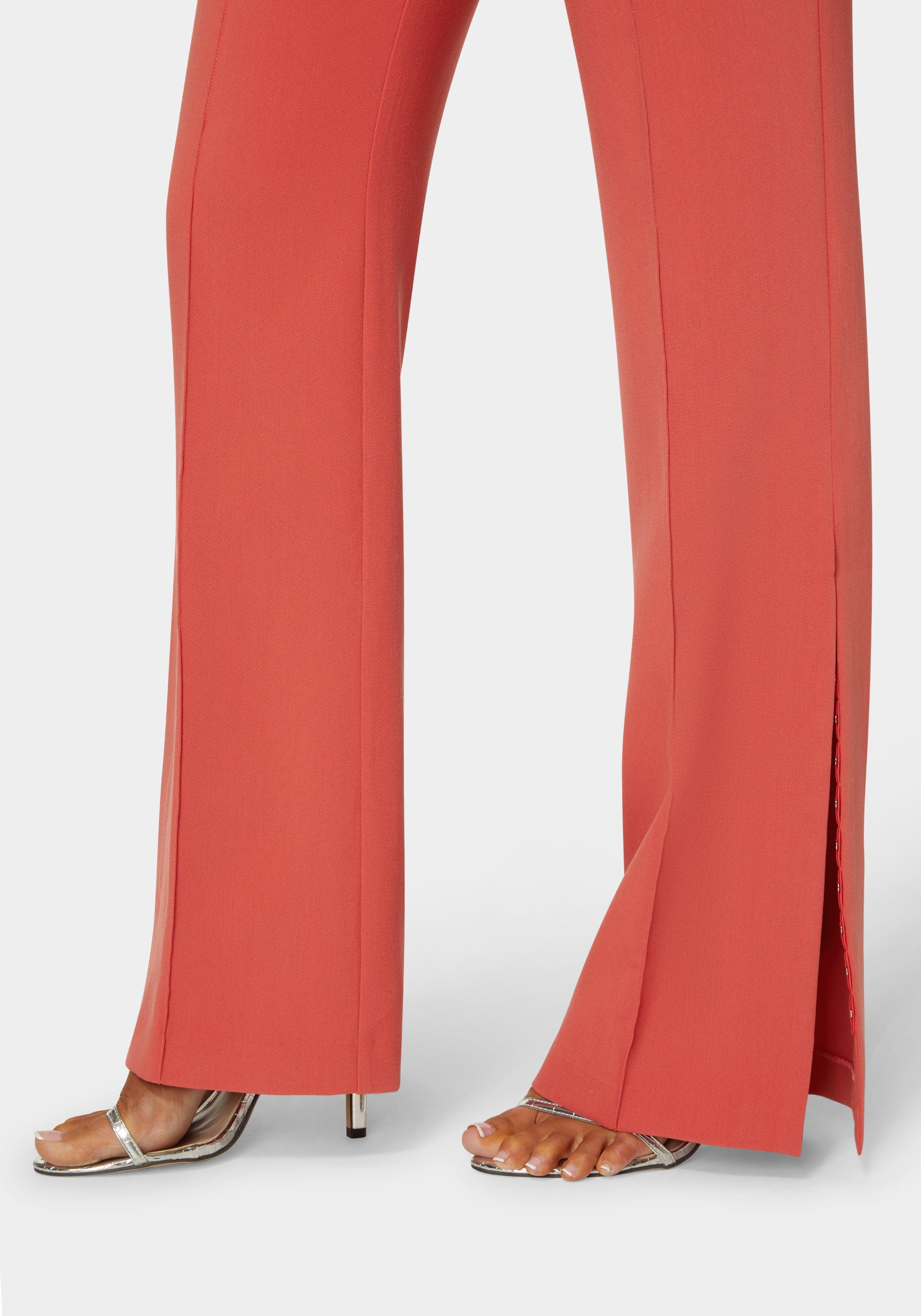 High Waist Tailored Straight Leg Pant
