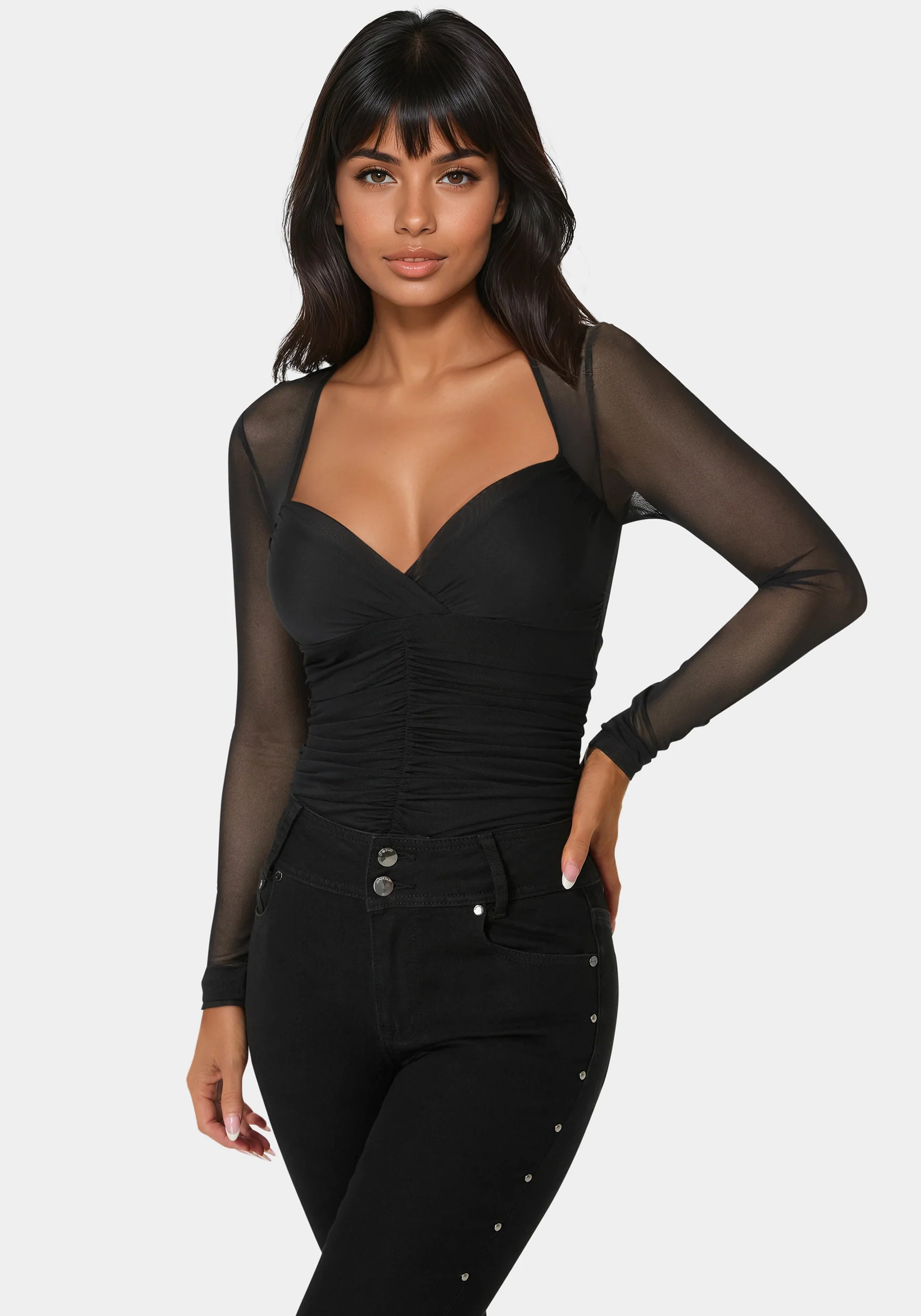 11748-shirred-mesh-bodysuit-1.webp Shirred Mesh Bodysuit