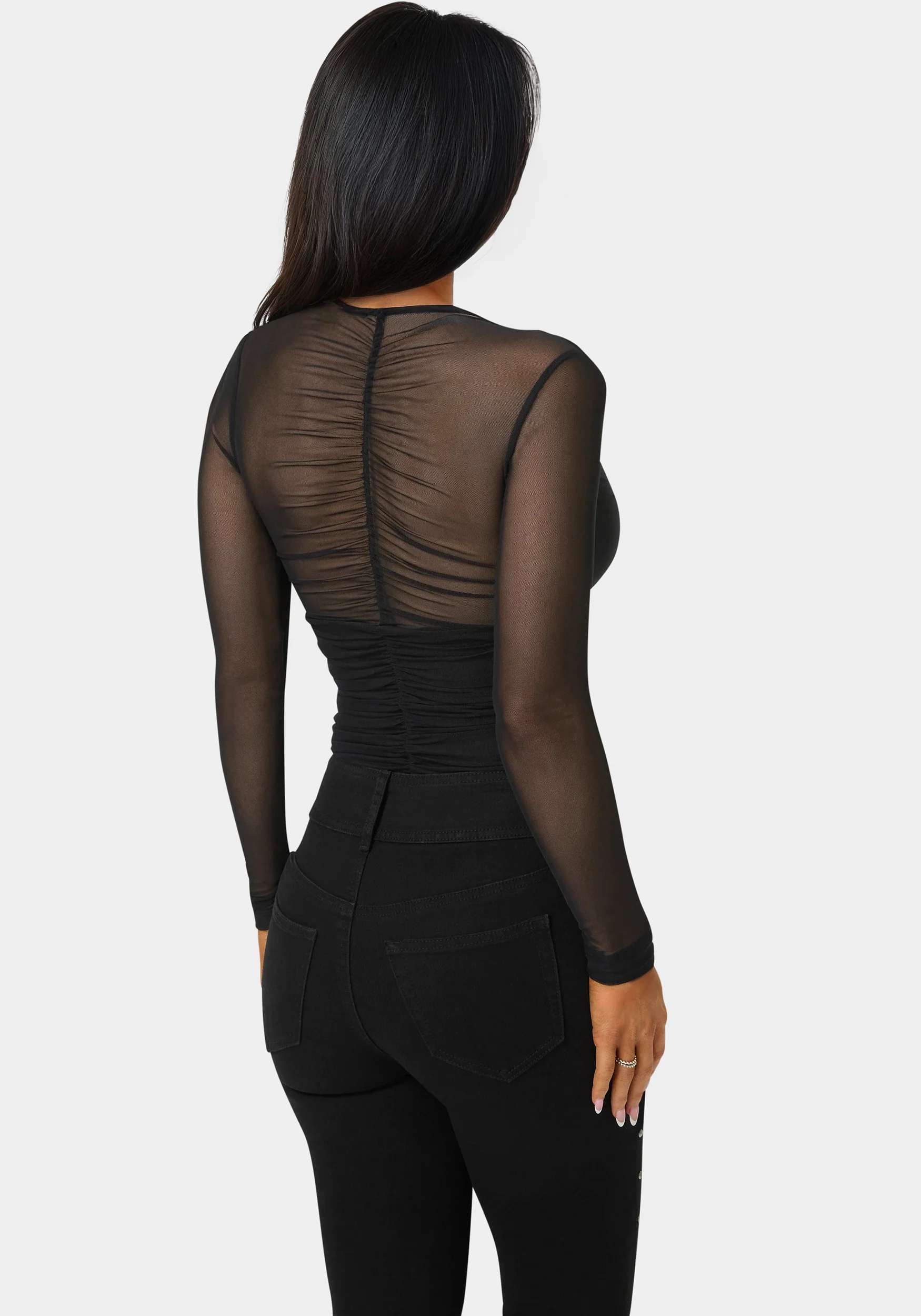 11748-shirred-mesh-bodysuit-2.webp Shirred Mesh Bodysuit