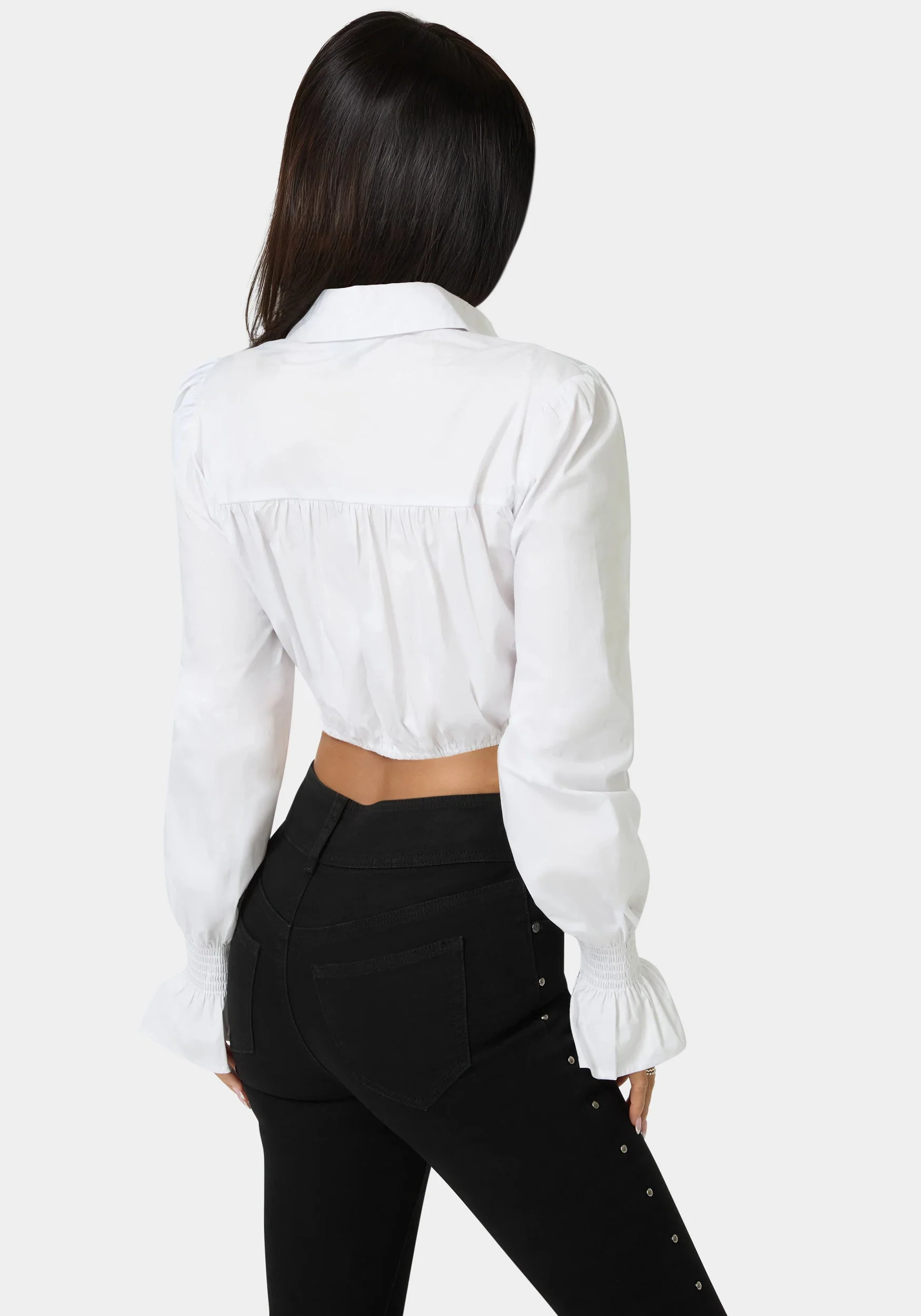 Poplin Denim Top