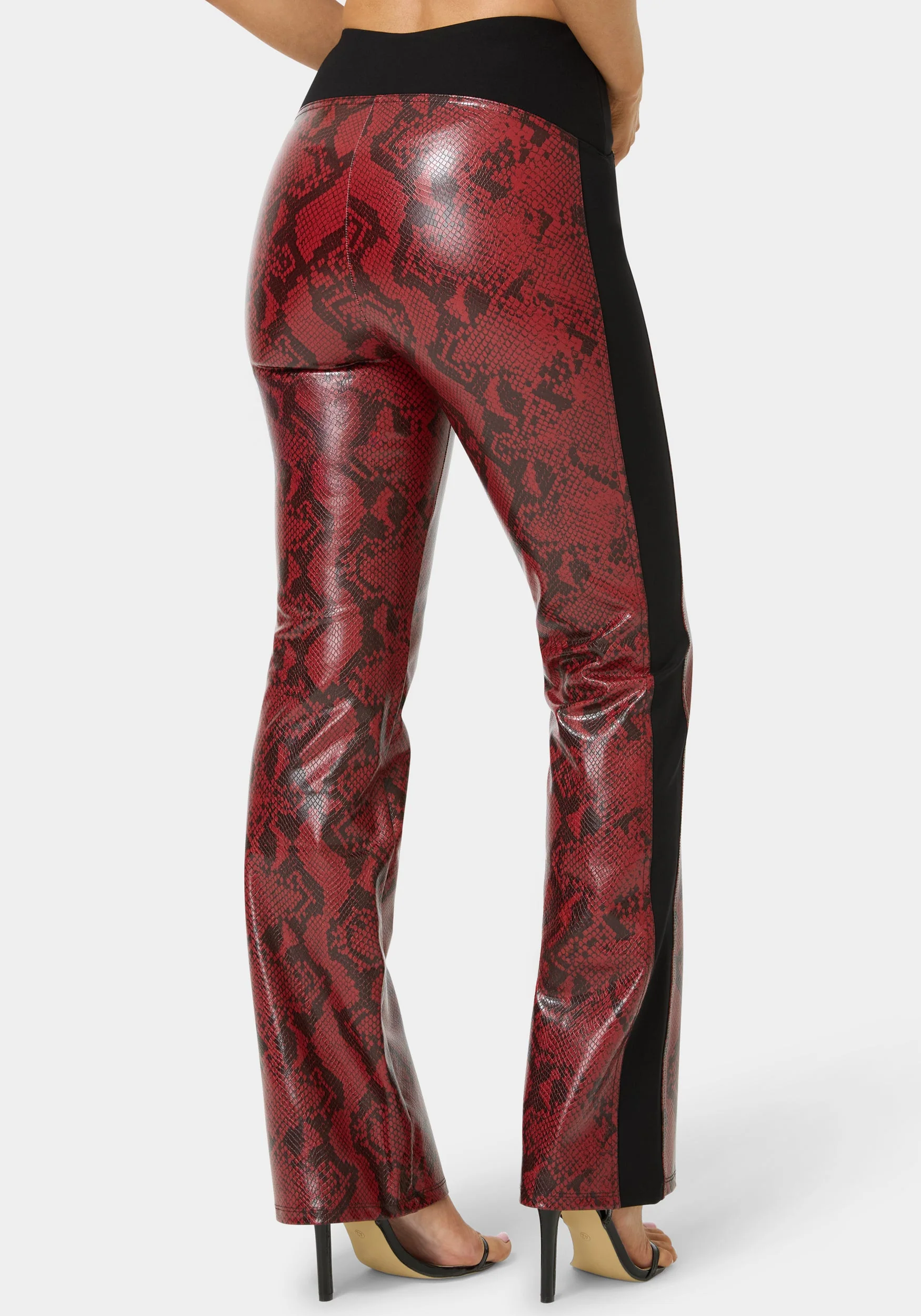 11786-high-waist-snake-skin-mini-flare-pant-1.webp High Waist Snake Skin Mini Flare Pant