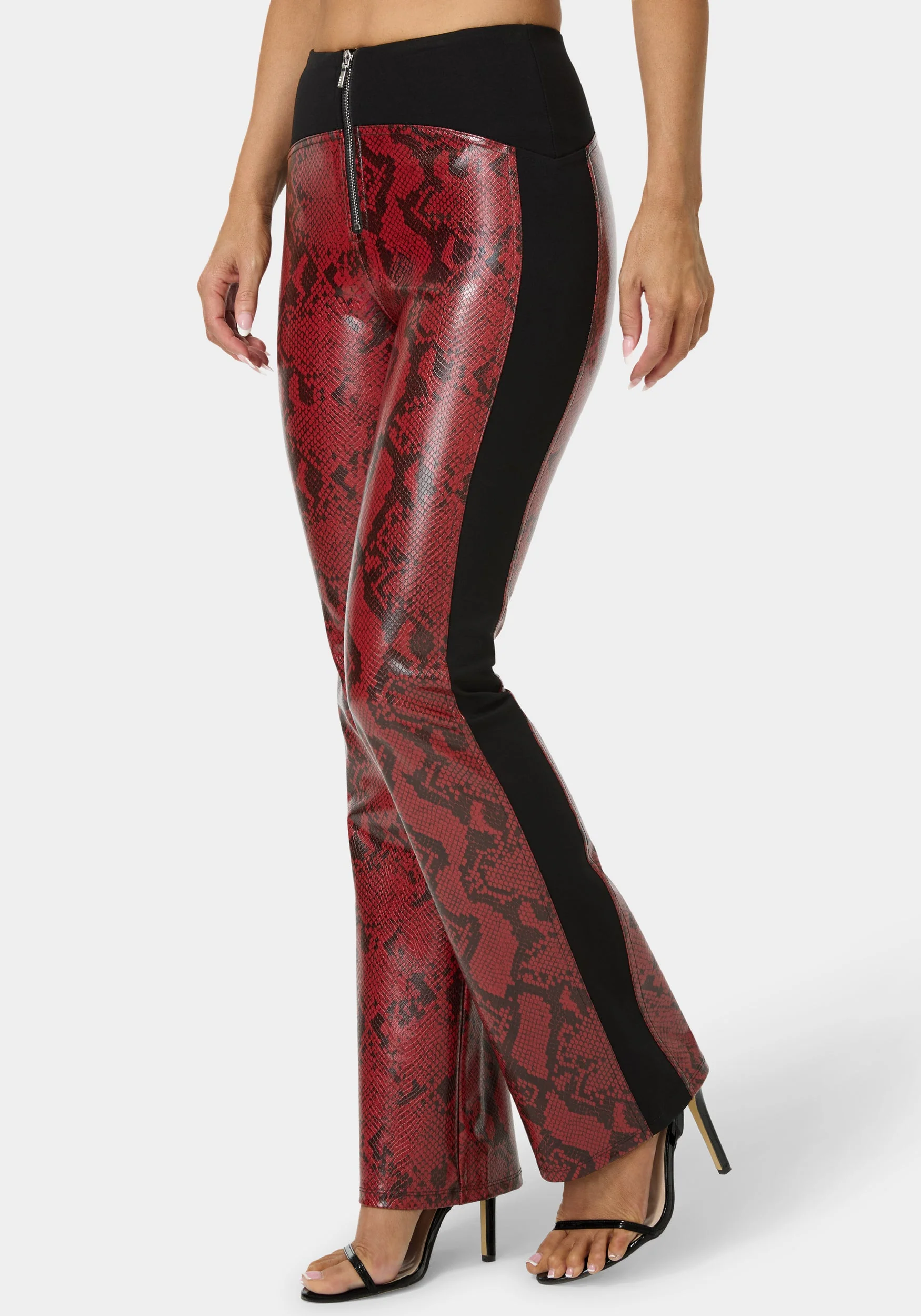 11786-high-waist-snake-skin-mini-flare-pant-3.webp High Waist Snake Skin Mini Flare Pant