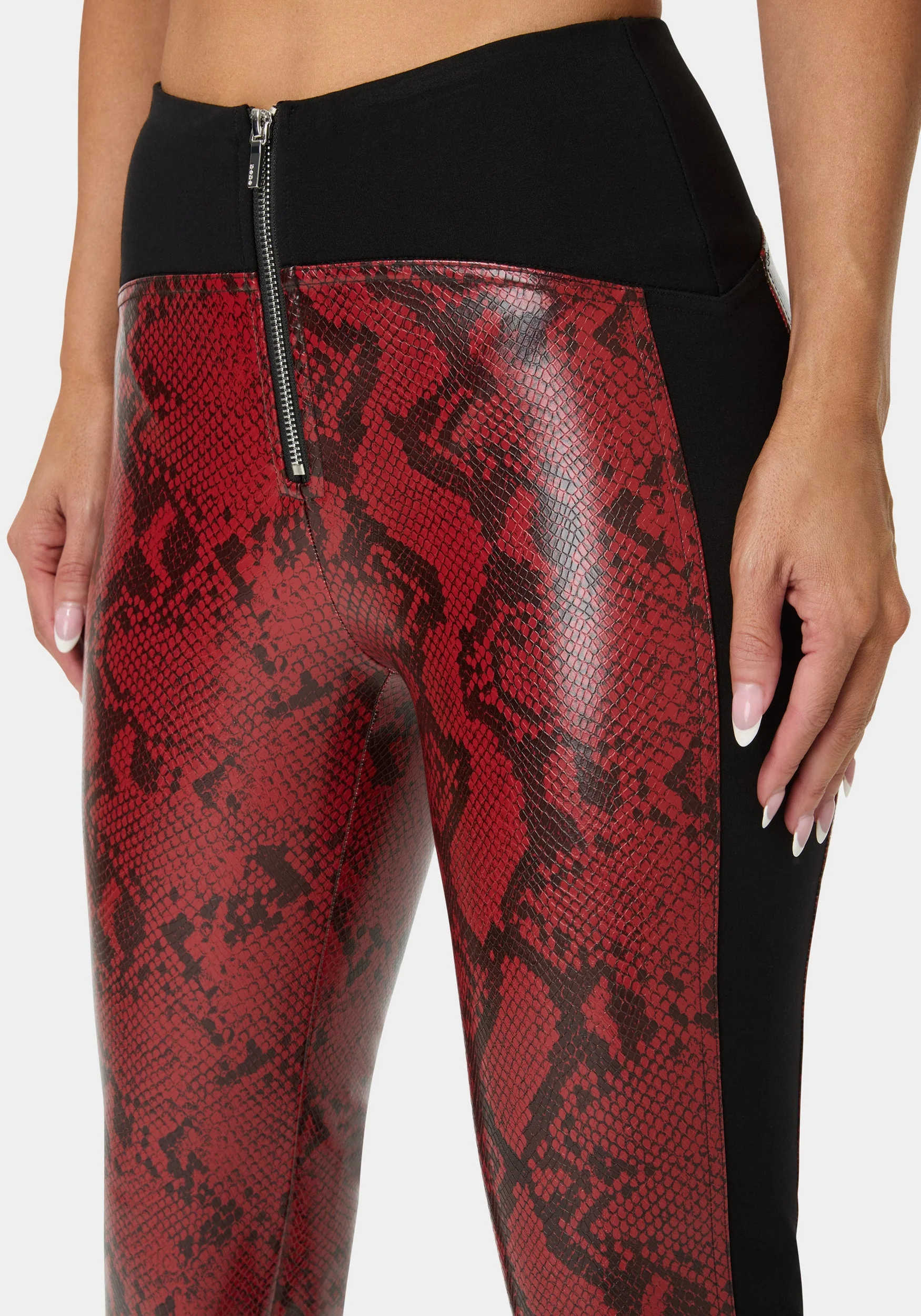 11786-high-waist-snake-skin-mini-flare-pant-4.webp High Waist Snake Skin Mini Flare Pant