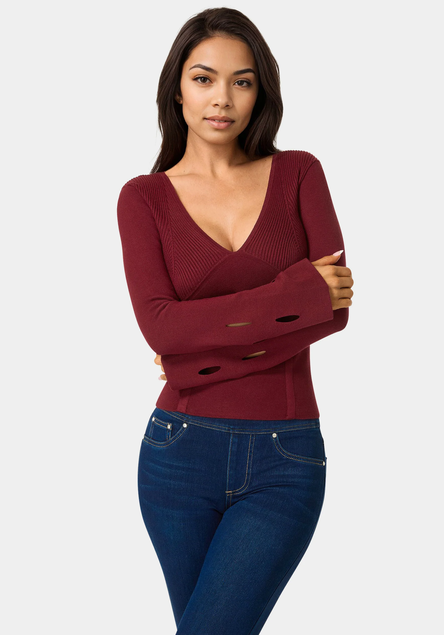 11816-cut-out-sleeve-detail-sweater-1.webp Cut Out Sleeve Detail Sweater