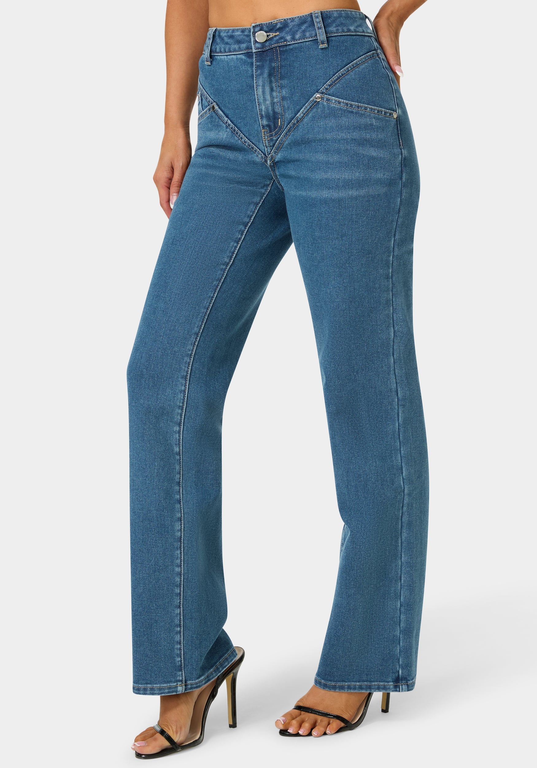 11888-natural-waist-v-cut-straight-leg-jeans-3.jpg Natural Waist V Cut Straight Leg Jeans