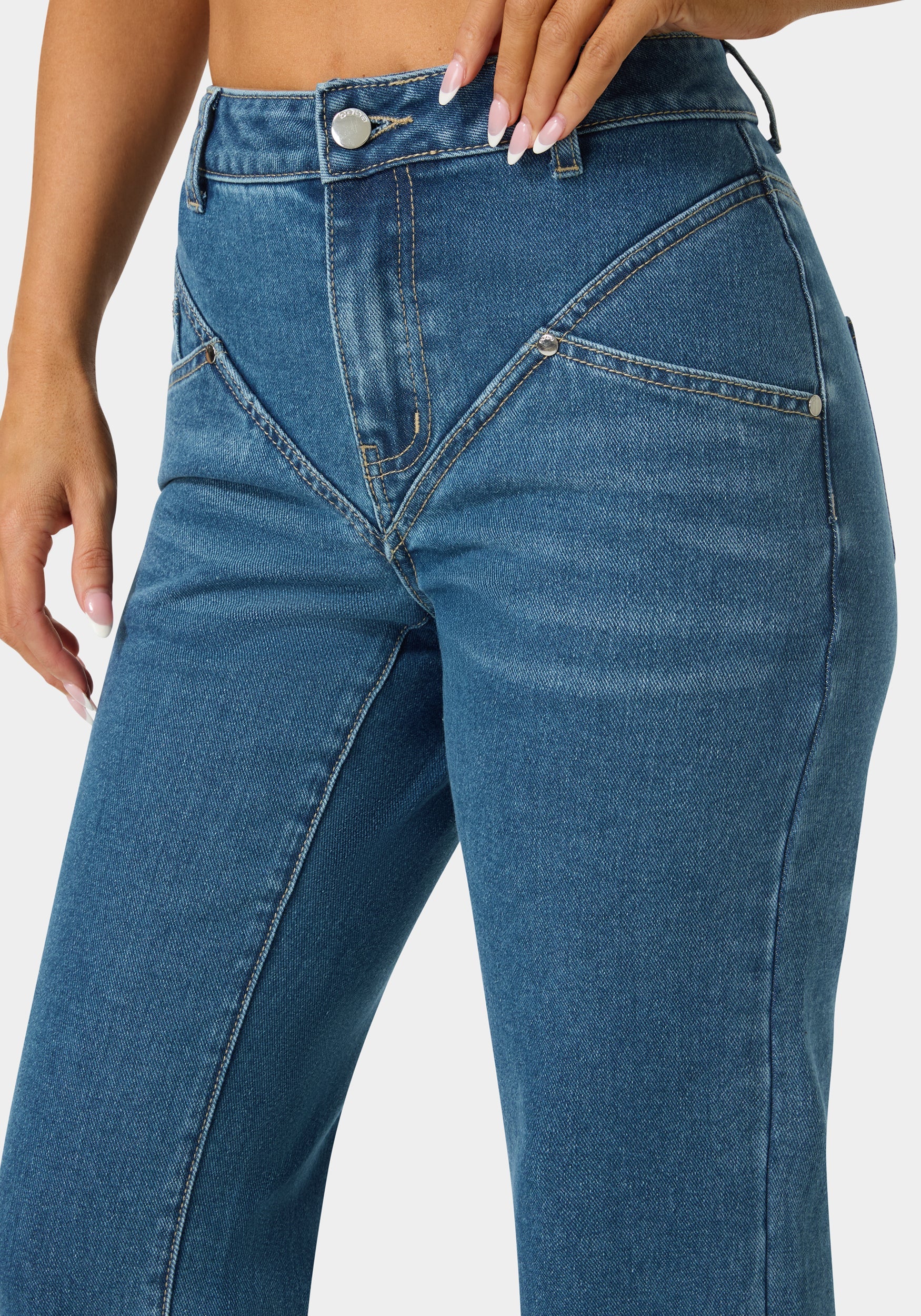 11888-natural-waist-v-cut-straight-leg-jeans-5.jpg Natural Waist V Cut Straight Leg Jeans