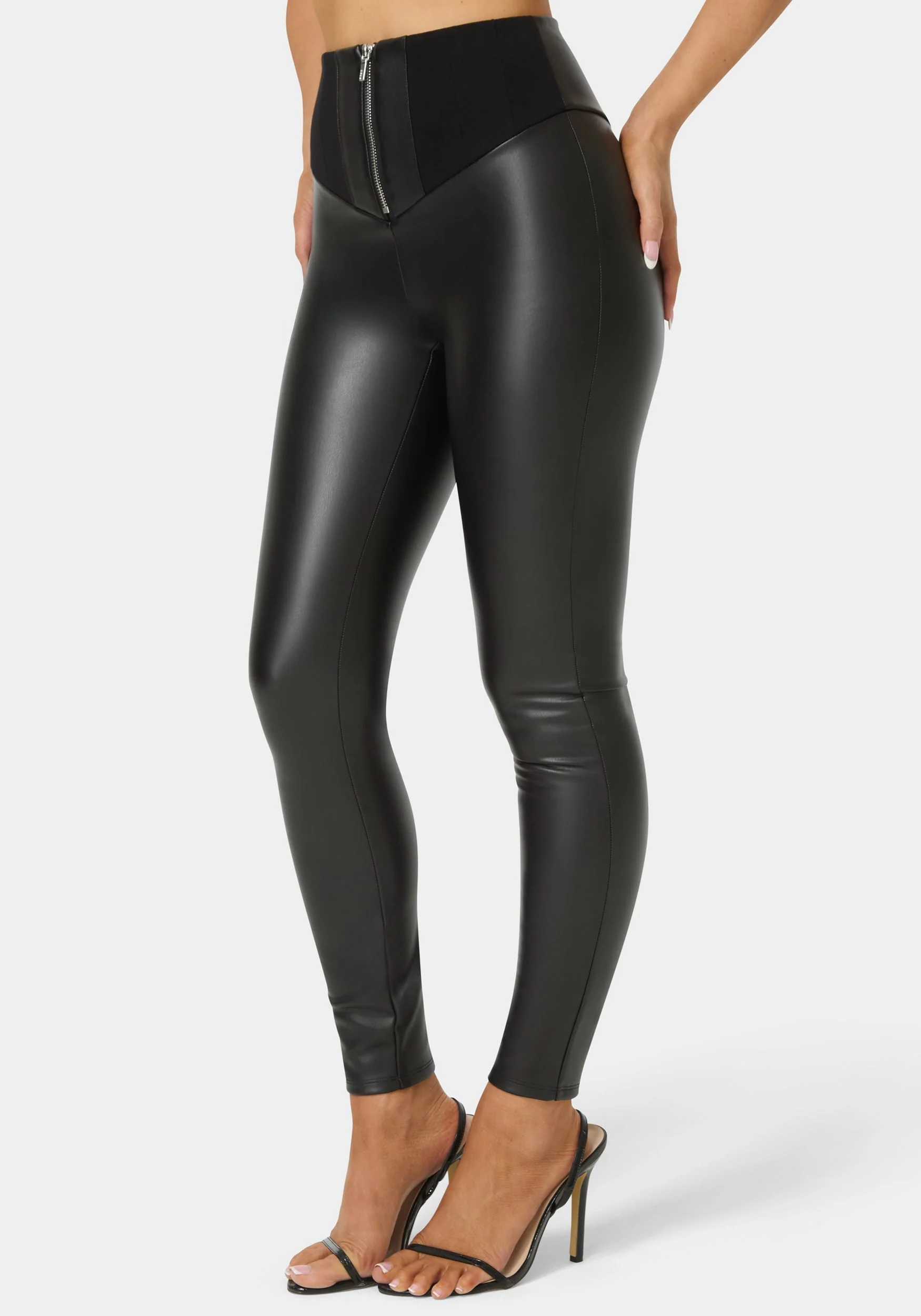 High Waist Vegan Leather Legging