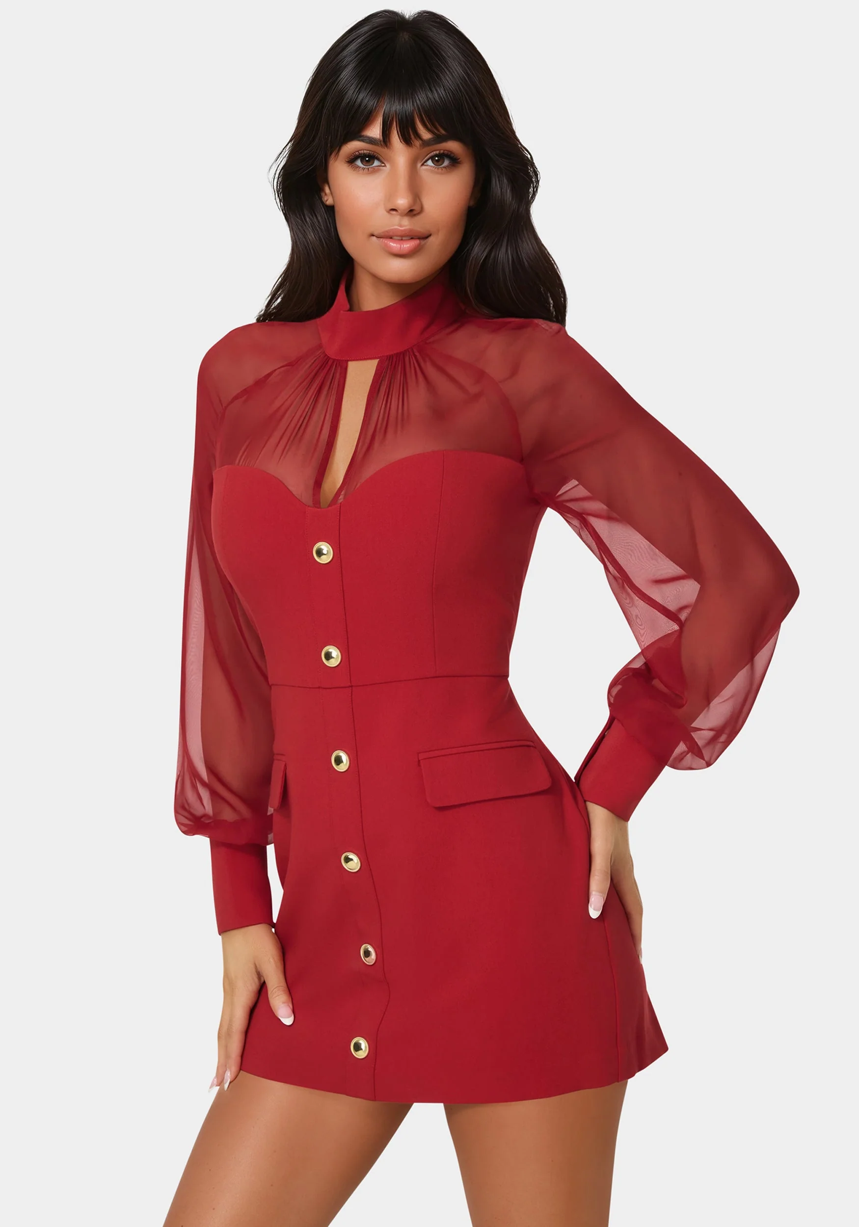 12016-mixed-media-long-sleeve-romper-1.webp Mixed Media Long Sleeve Romper