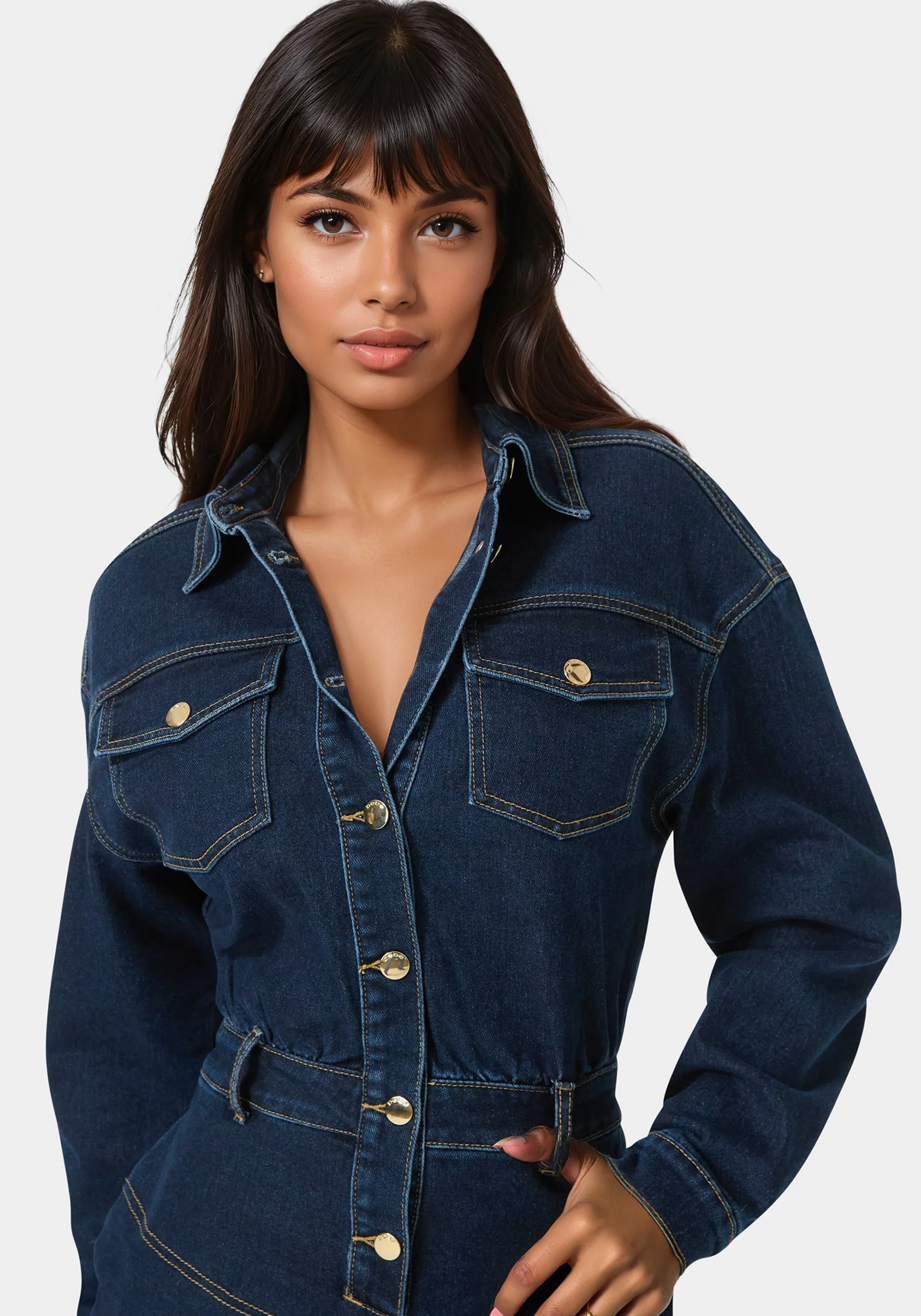 Shirt Denim Mini Dress