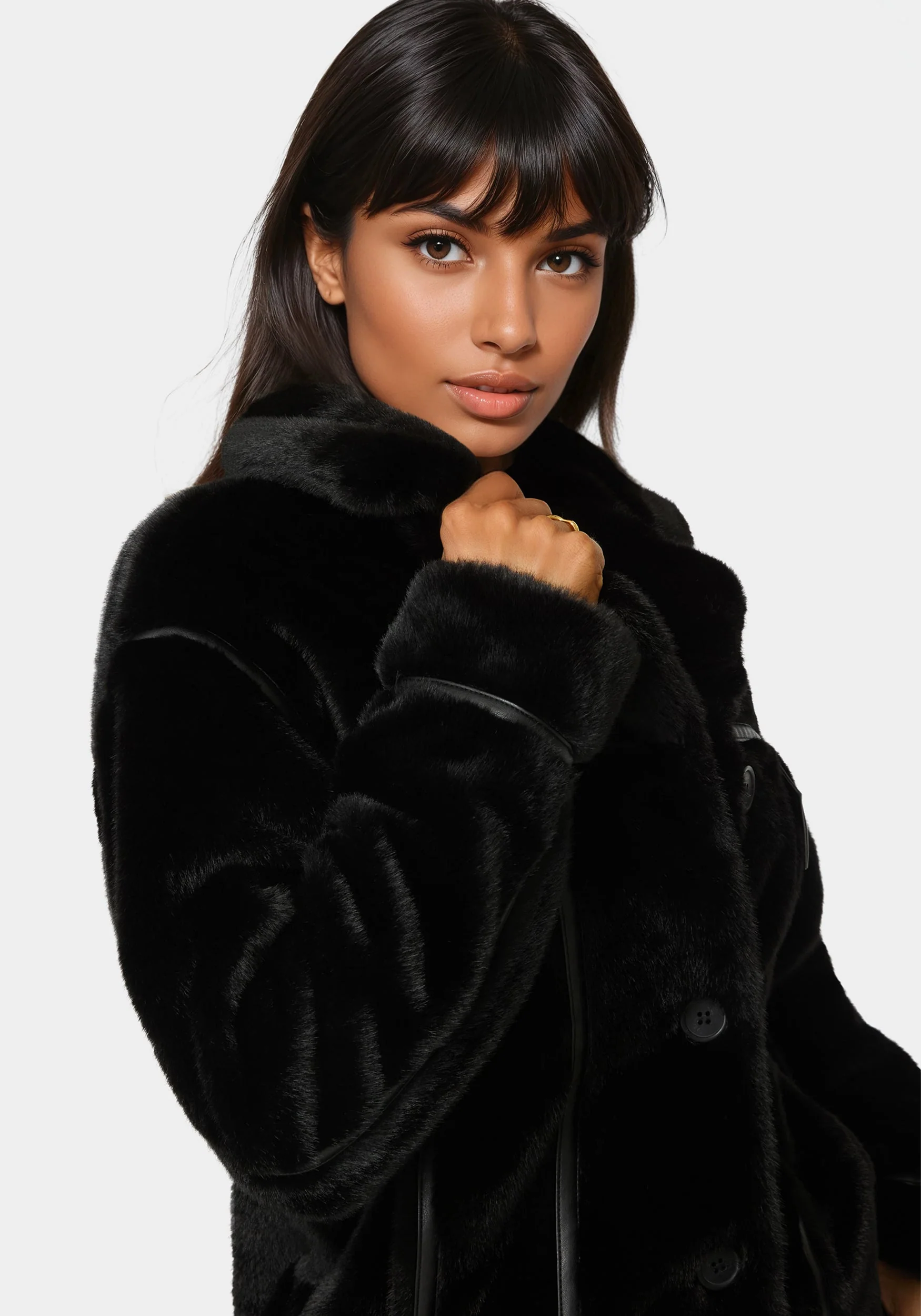 12063-vegan-leather-trim-faux-fur-jacket-2.webp Vegan Leather Trim Faux Fur Jacket