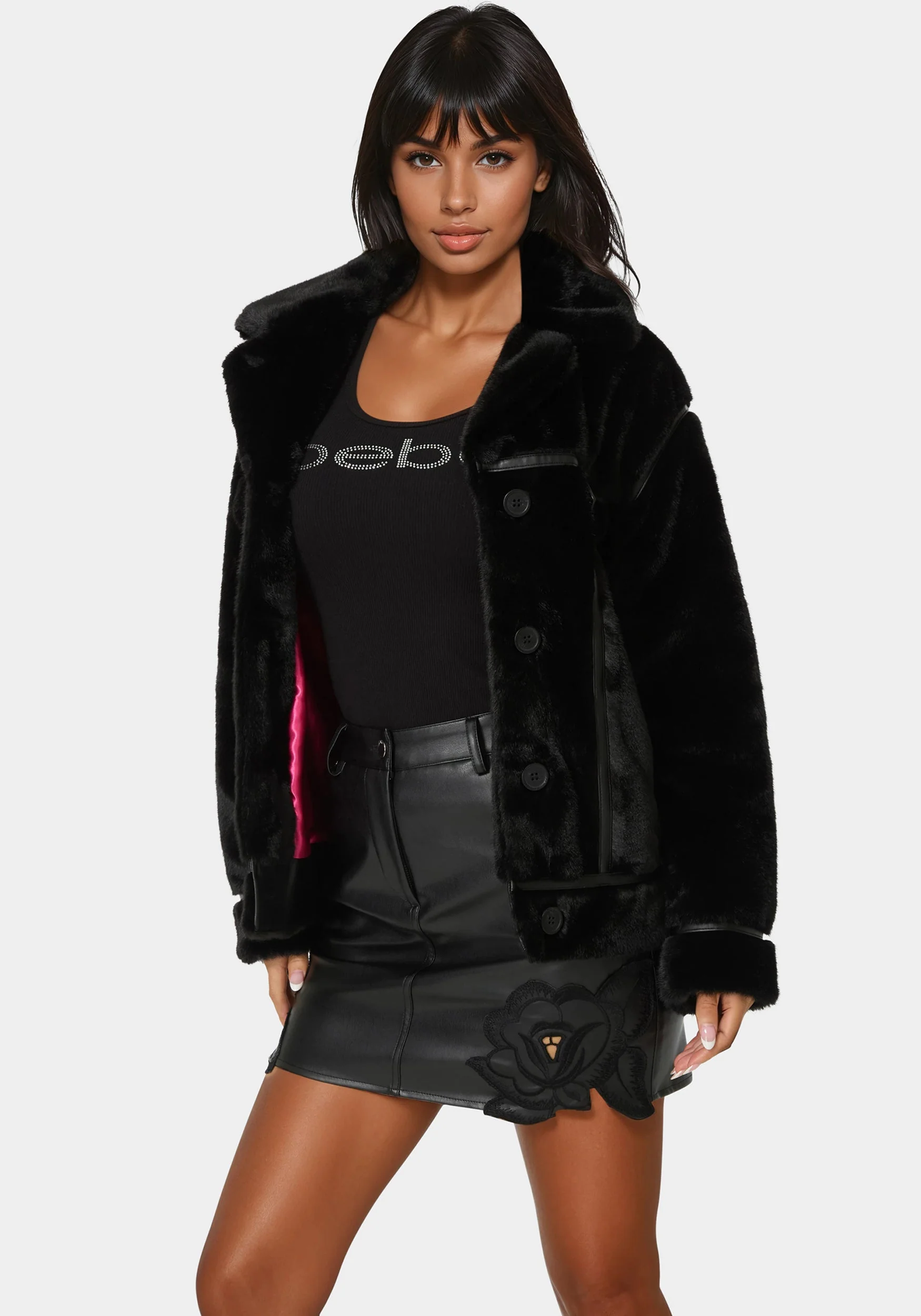 12063-vegan-leather-trim-faux-fur-jacket-4.webp Vegan Leather Trim Faux Fur Jacket
