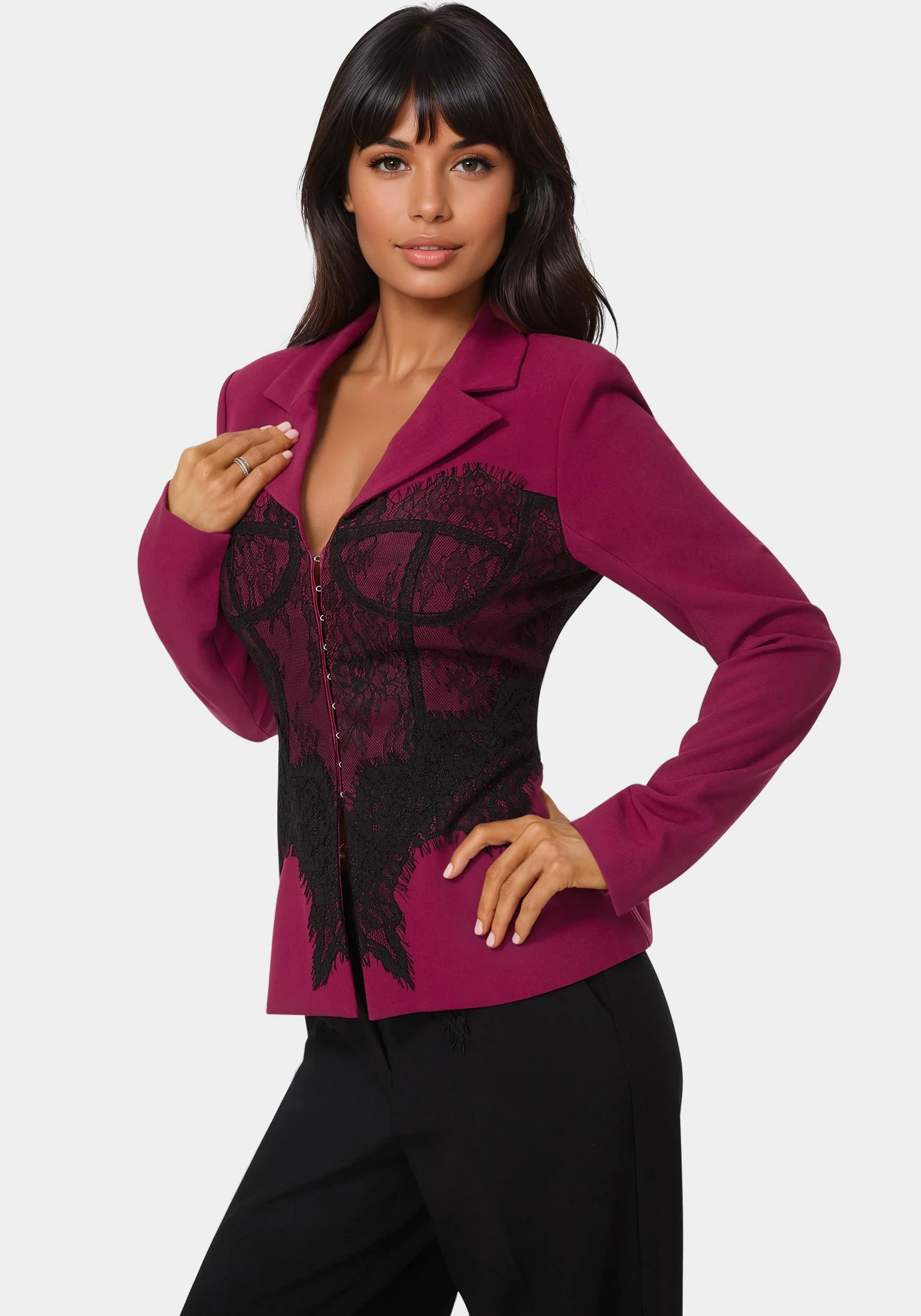 12375-tailored-lace-corset-illusion-blazer-2.webp Tailored Lace Corset Illusion Blazer