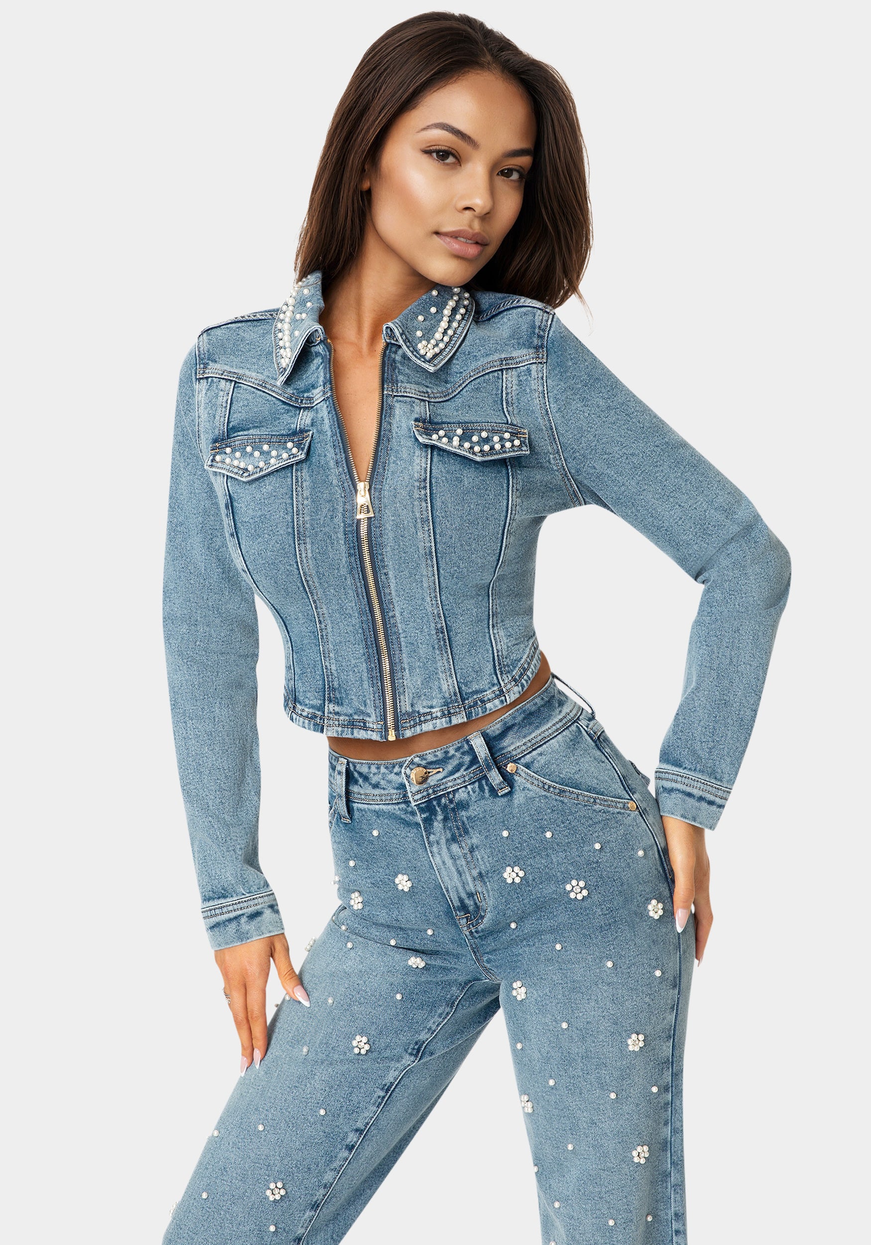 12541-embellished-corset-denim-jacket-1.jpg Embellished Corset Denim Jacket