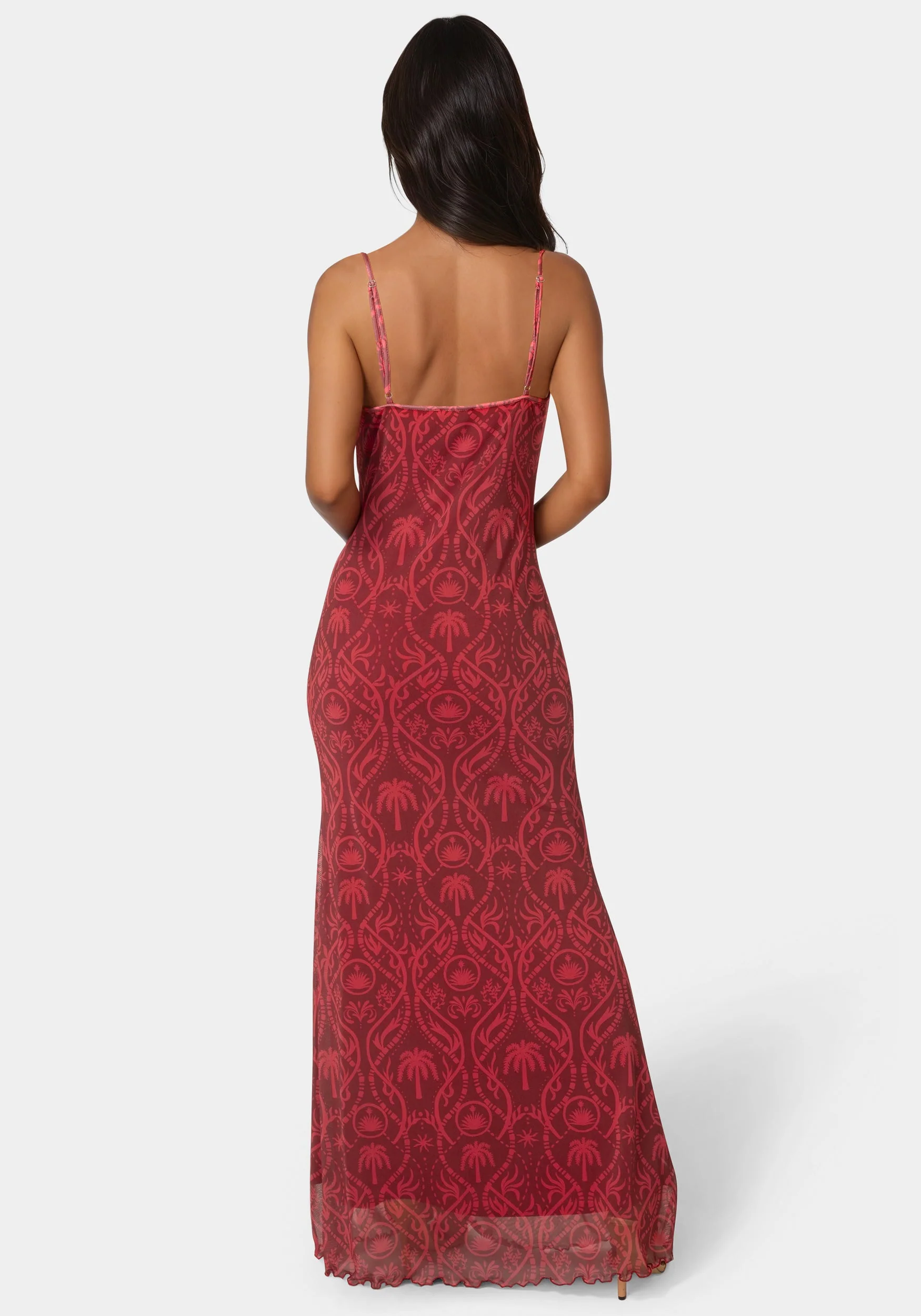 12635-printed-mesh-cowl-gown-3.webp Printed Mesh Cowl Gown