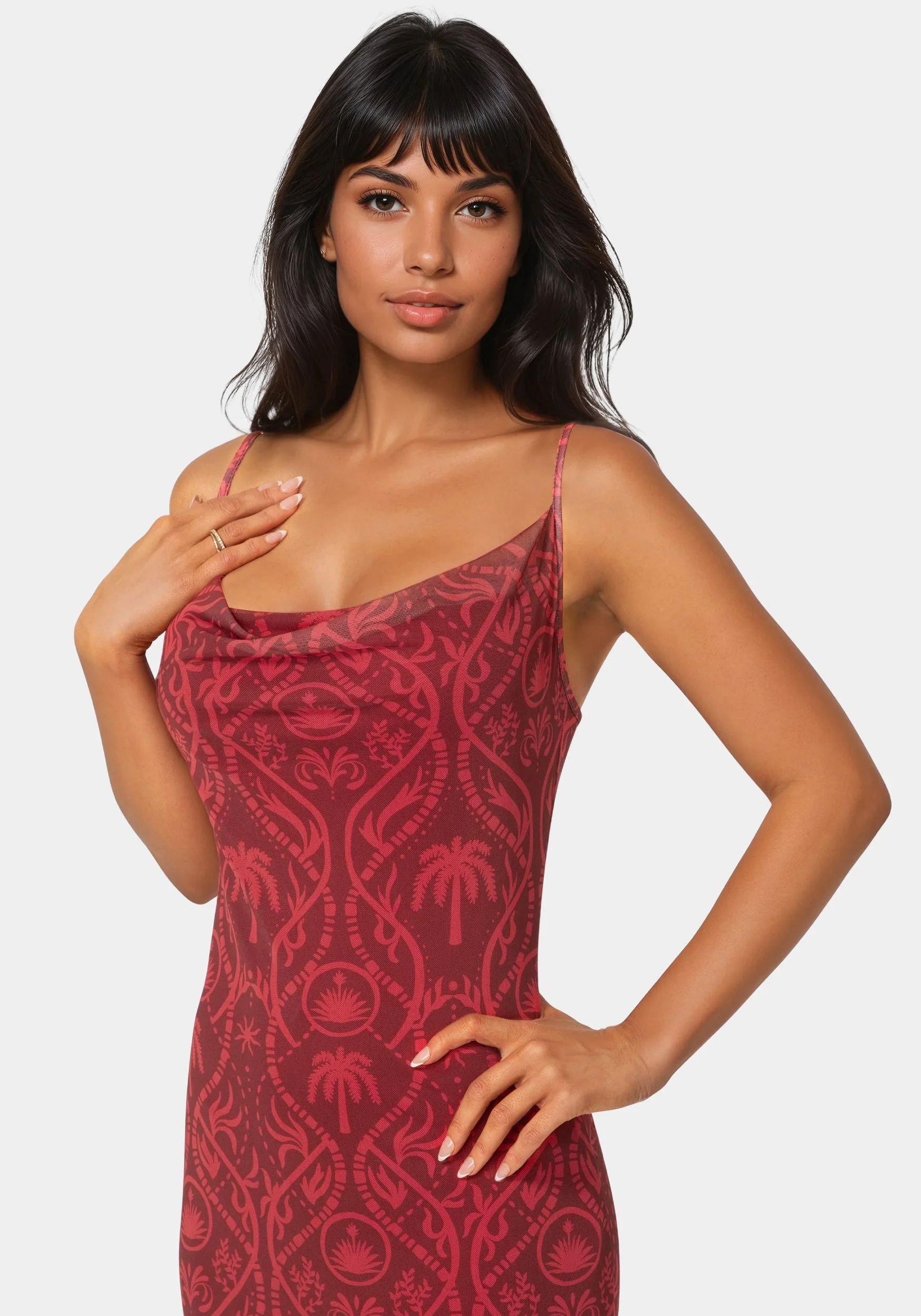 12635-printed-mesh-cowl-gown-4.webp Printed Mesh Cowl Gown