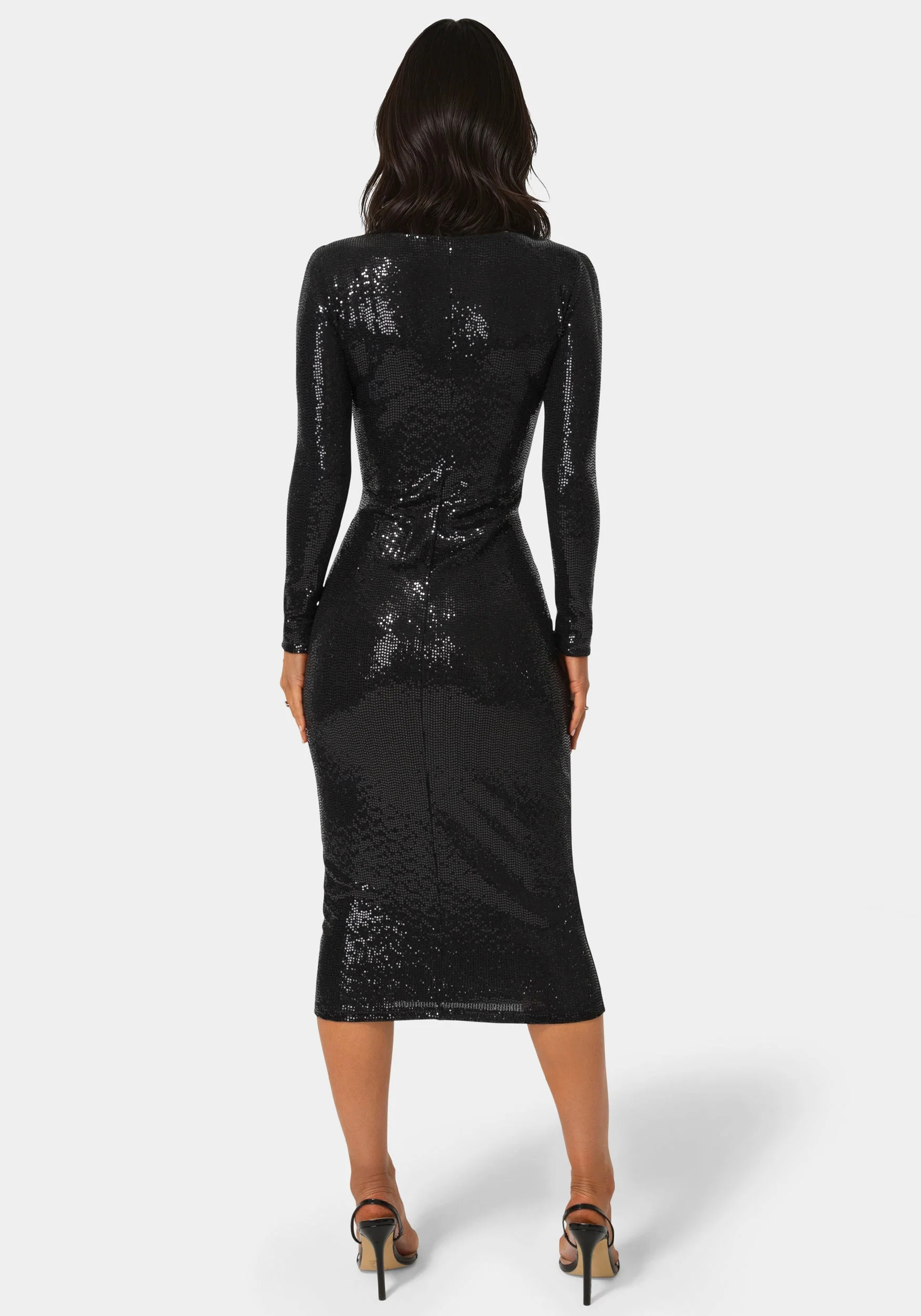 12715-long-sleeve-disco-dot-square-neck-maxi-dress-3.webp Long Sleeve Disco Dot Square Neck Maxi Dress