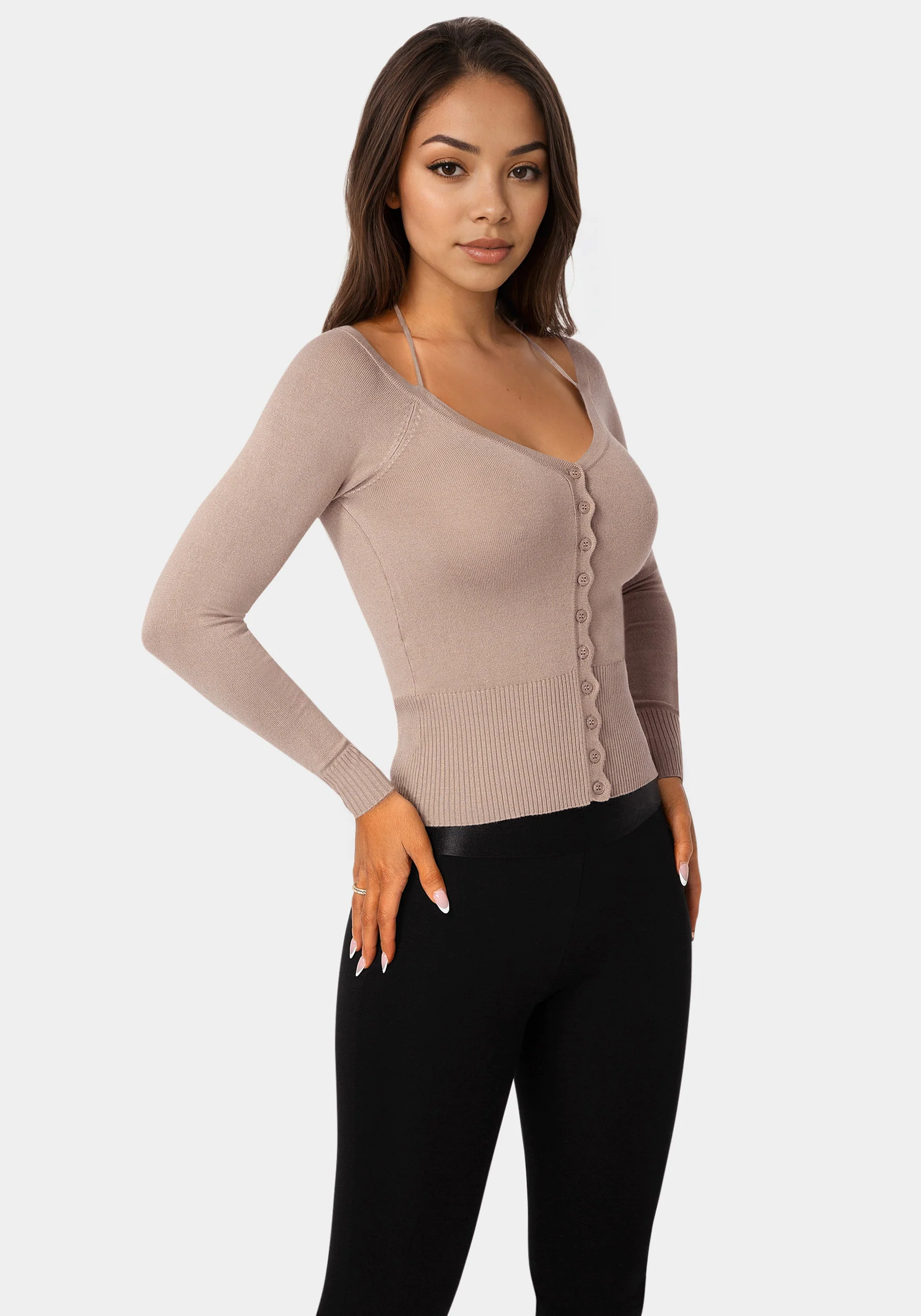 12767-light-weight-halter-neck-tie-cardigan-1.webp Light Weight Halter Neck Tie Cardigan