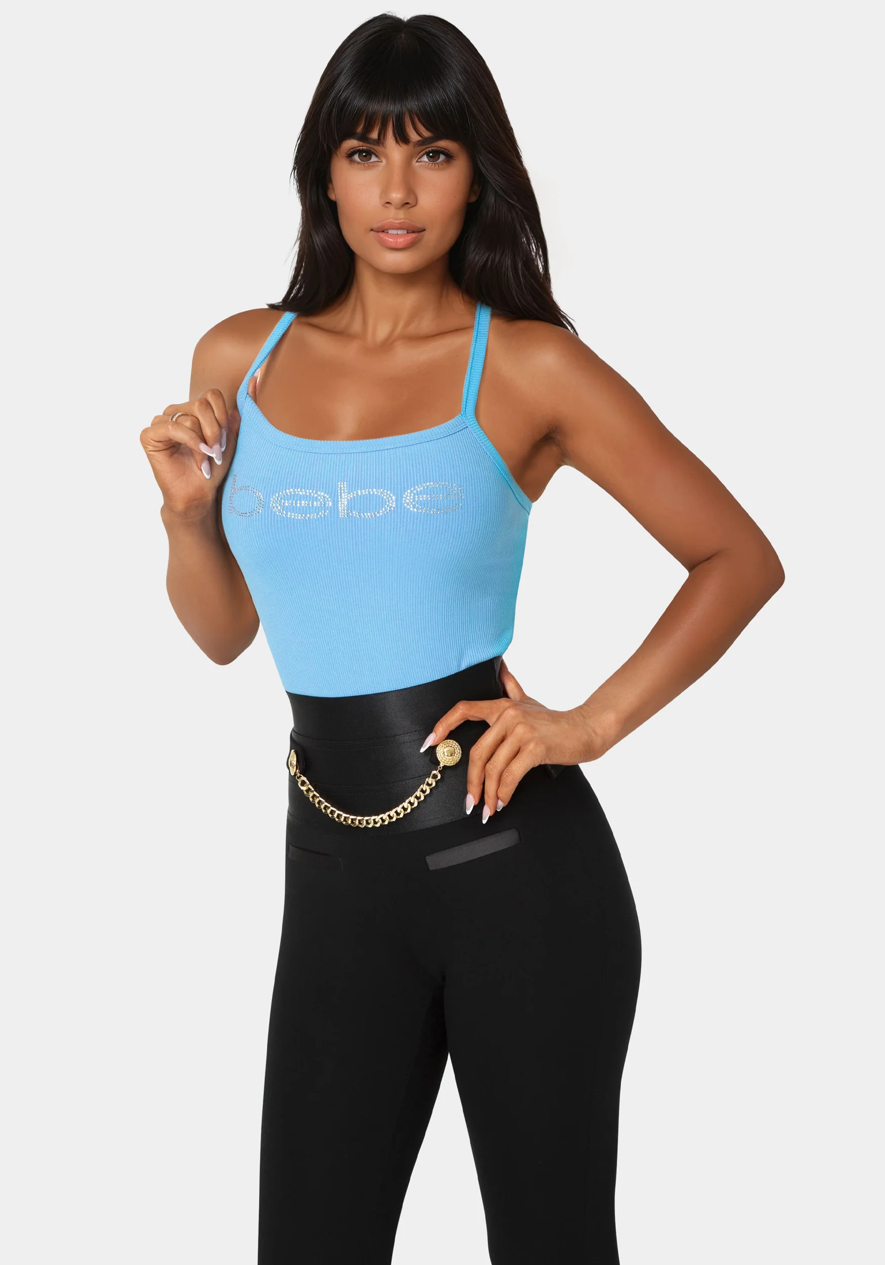12785-bebe-logo-racer-back-rib-tank-3.webp Bebe Logo Racer Back Rib Tank