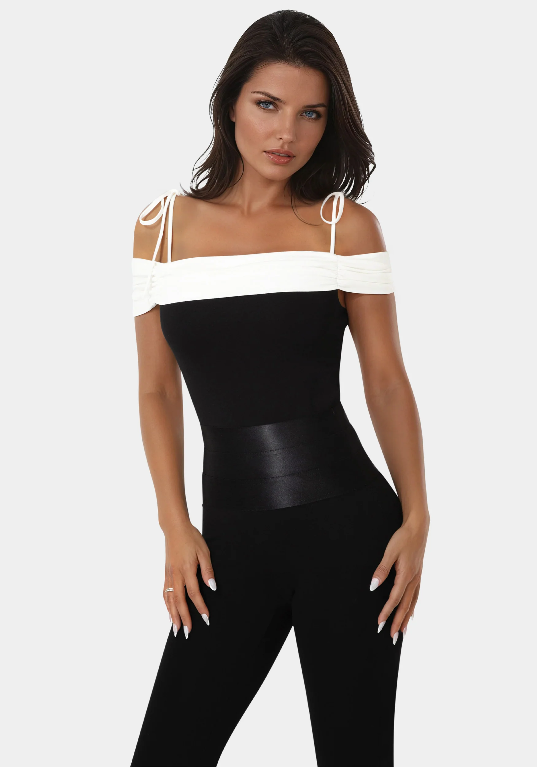 12843-off-shoulder-bow-tie-top-1.webp Off Shoulder Bow Tie Top