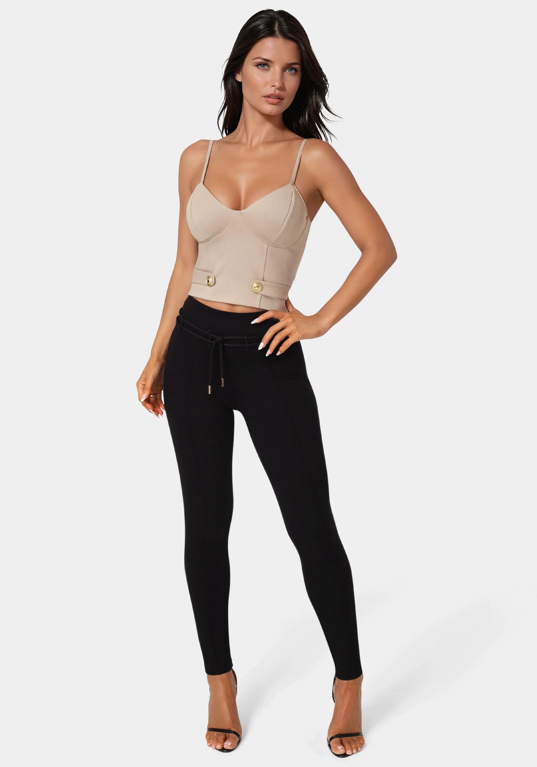 High Waist Thin Belts Legging
