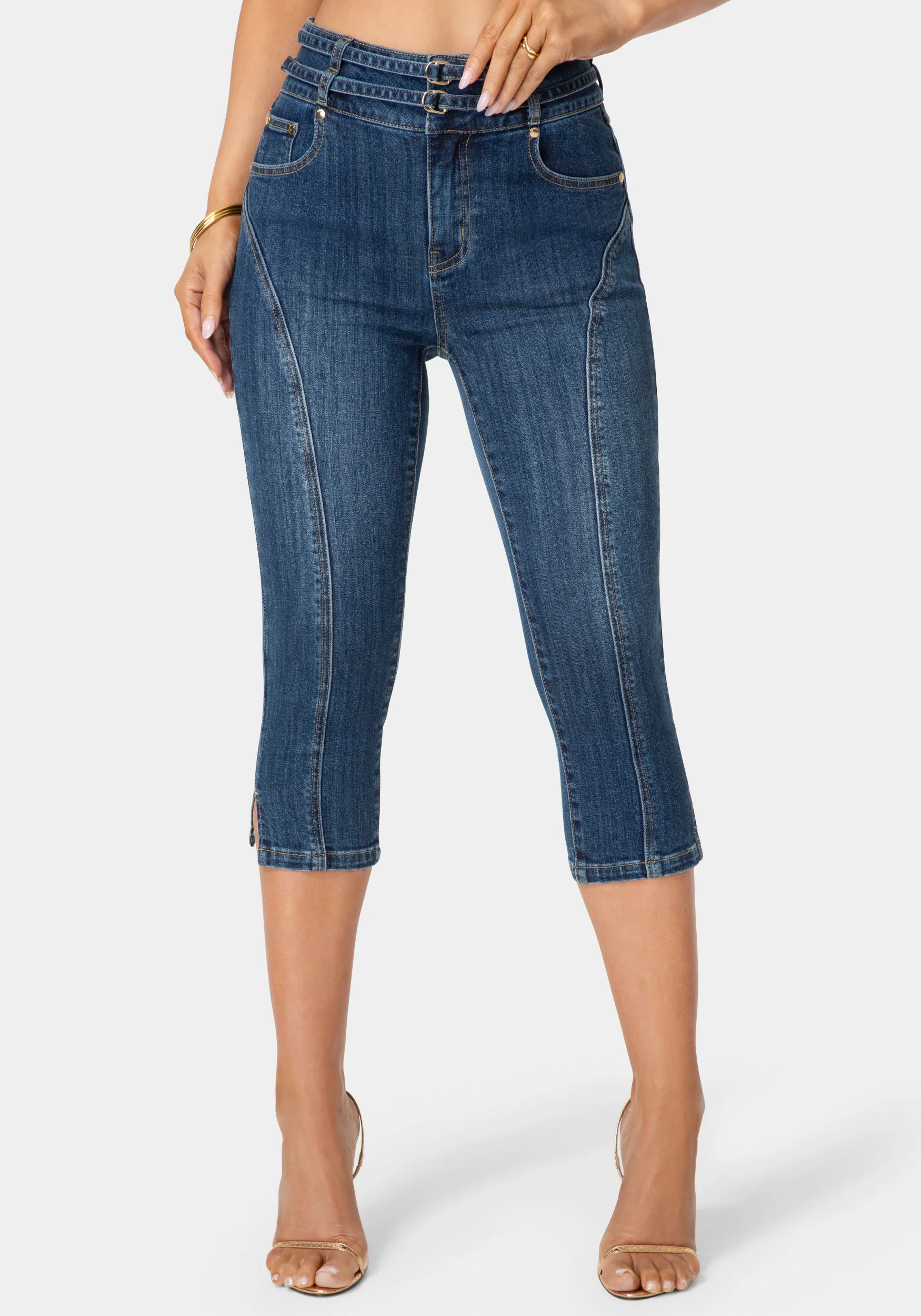 13100-double-belted-denim-capri-1.webp Double Belted Denim Capri