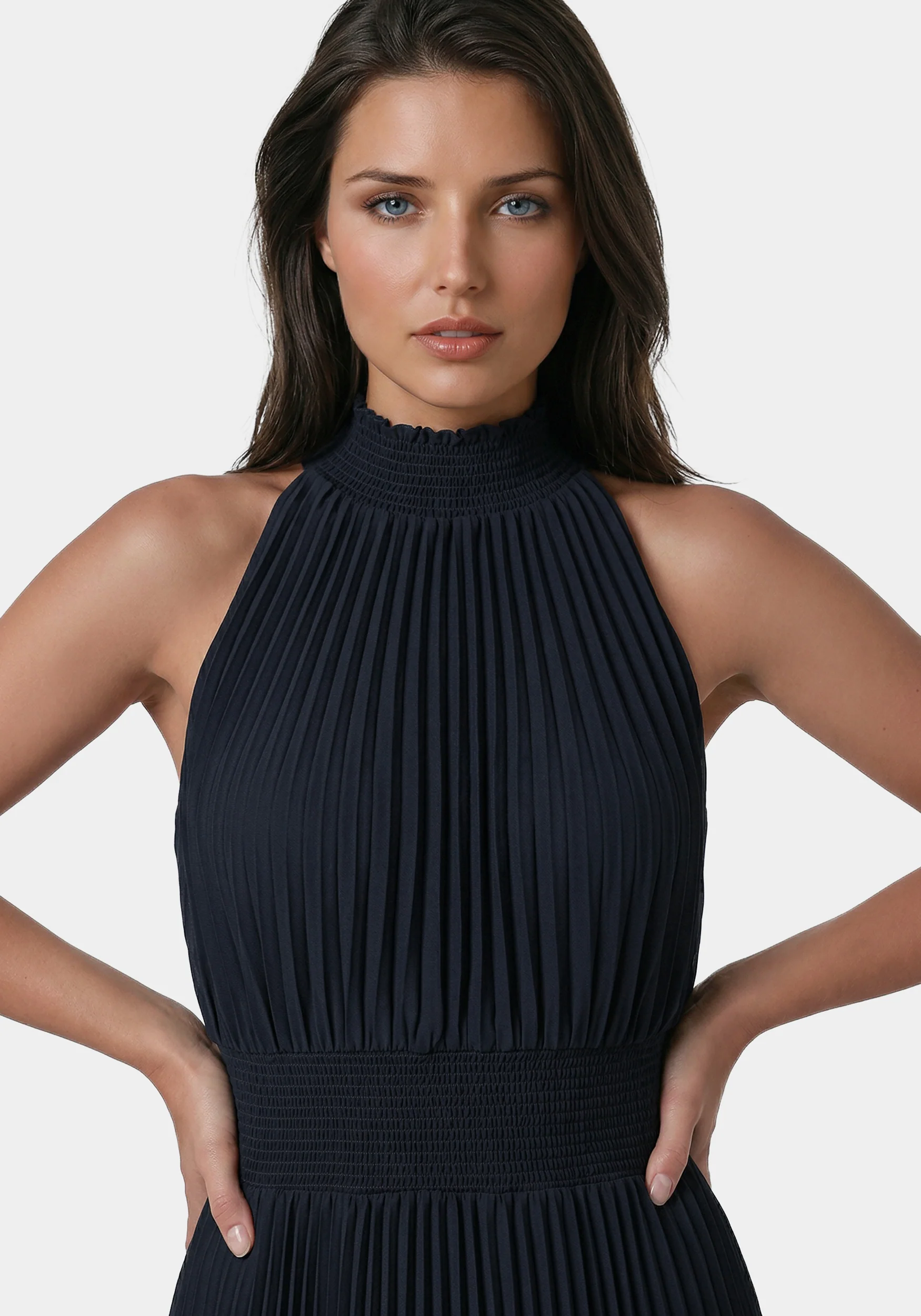 13702-sleeveless-pleated-dress-4.webp Sleeveless Pleated Dress