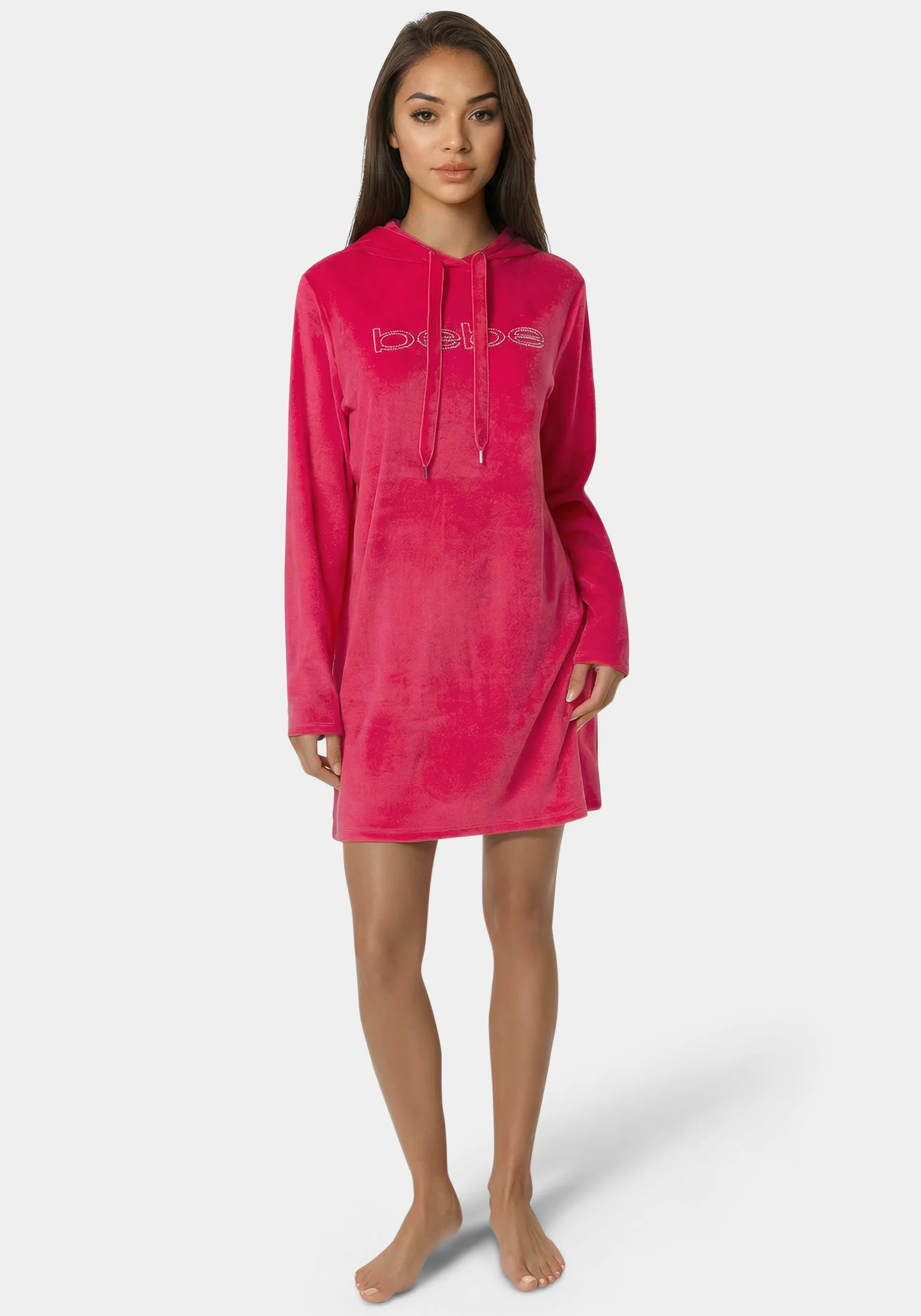 14010-velour-hooded-rhinestone-sleep-lounge-dress-1.webp Velour Hooded Rhinestone Sleep & Lounge Dress