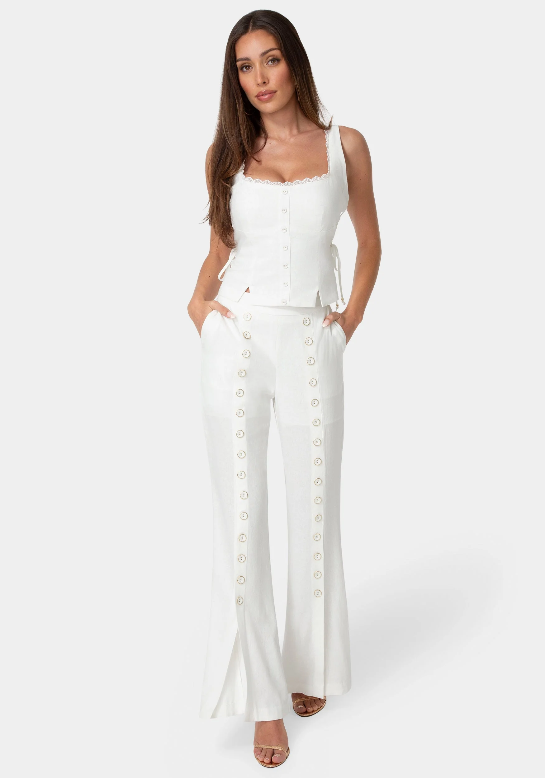 1414-lace-up-linen-top-4.webp Lace Up Linen Top