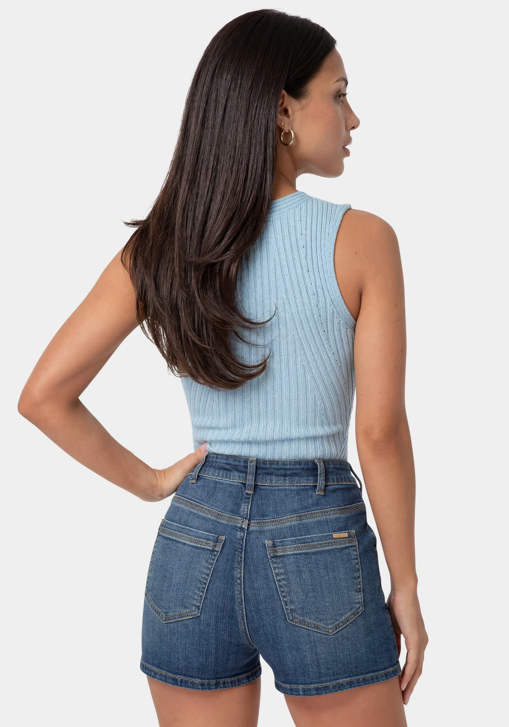 Twisted Strap Knit Top