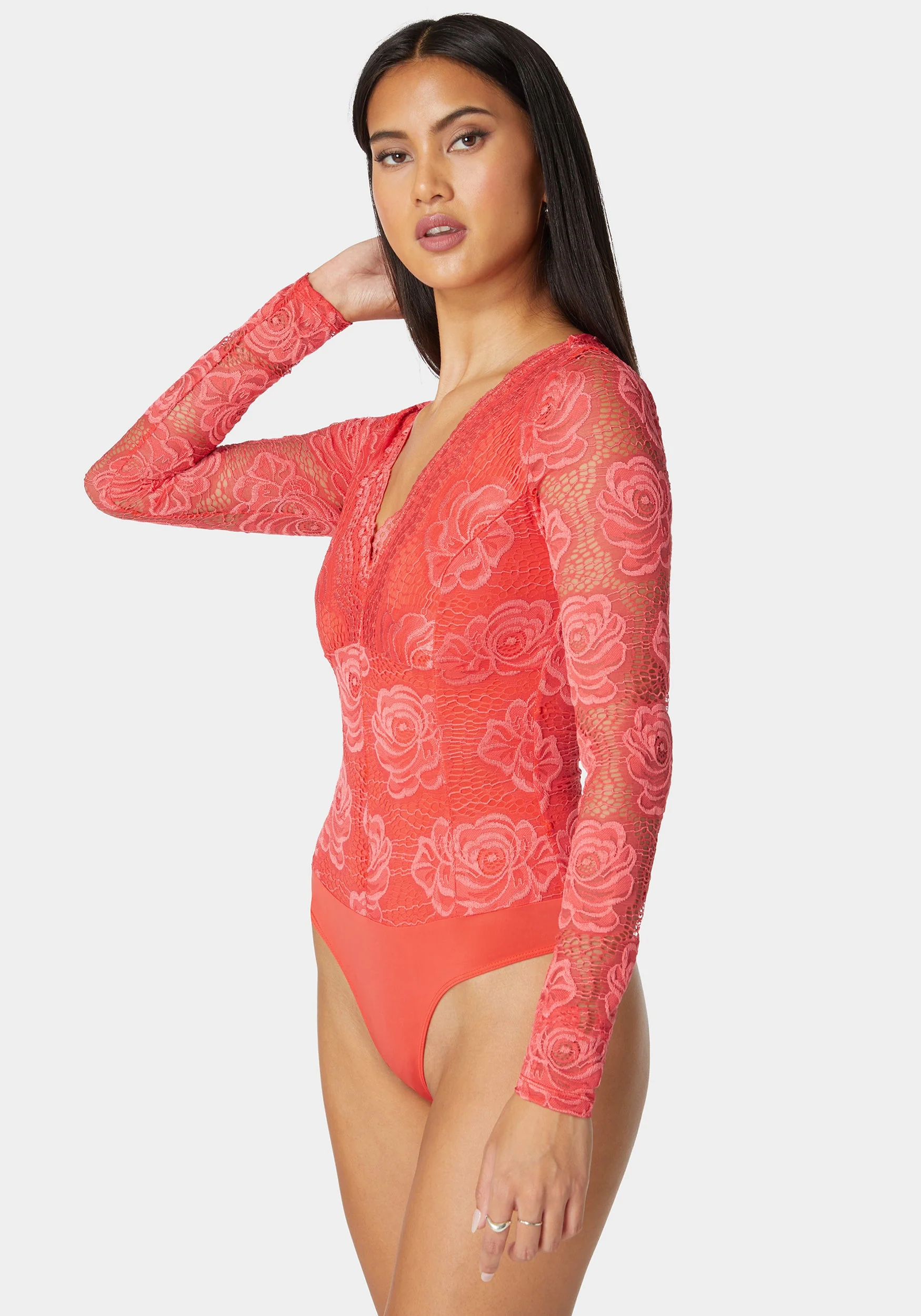 14402-scallop-edge-long-sleeve-lace-bodysuit-2.webp Scallop Edge Long Sleeve Lace Bodysuit