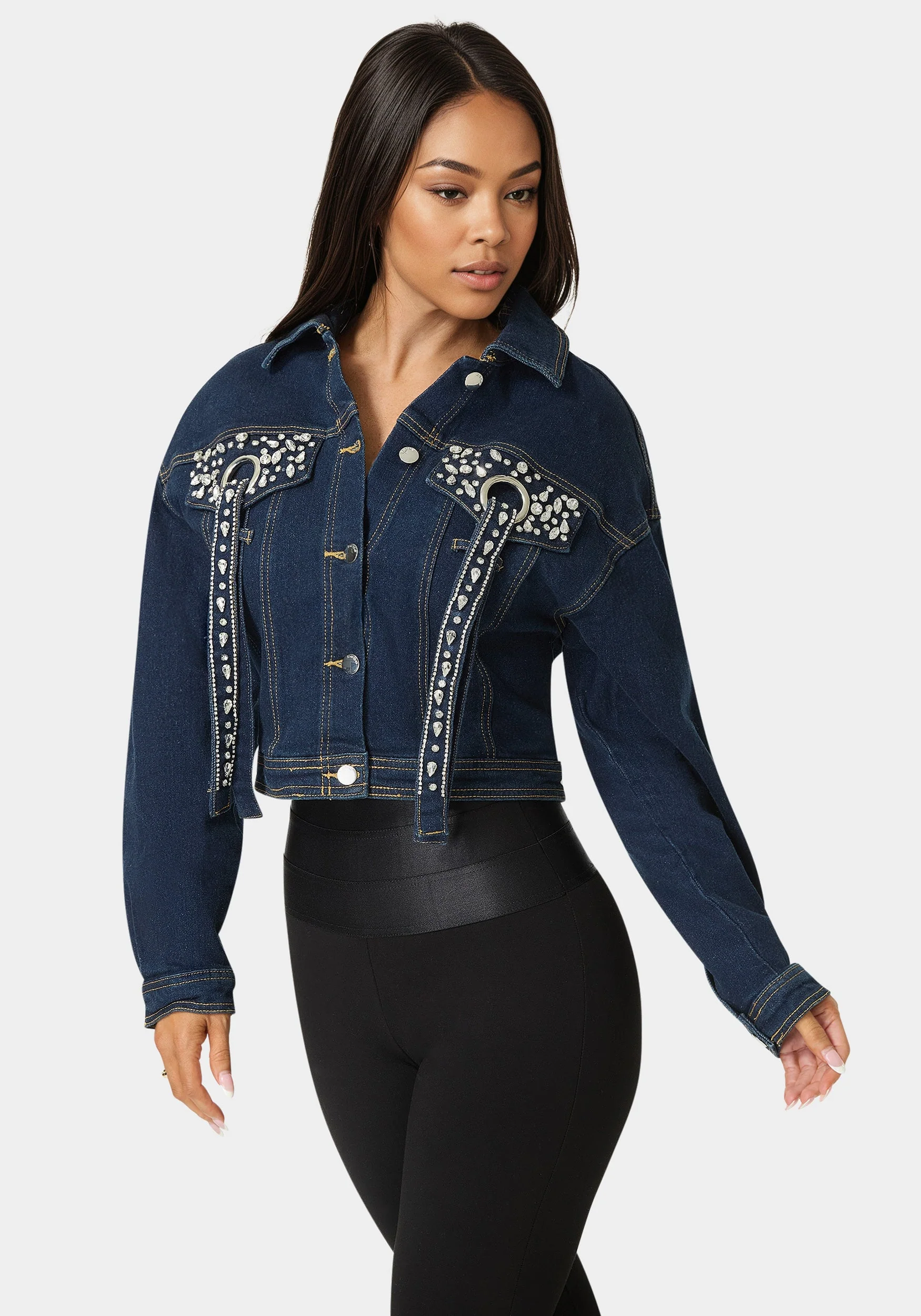 14422-button-front-stud-detail-denim-jacket-1.webp Button Front Stud Detail Denim Jacket