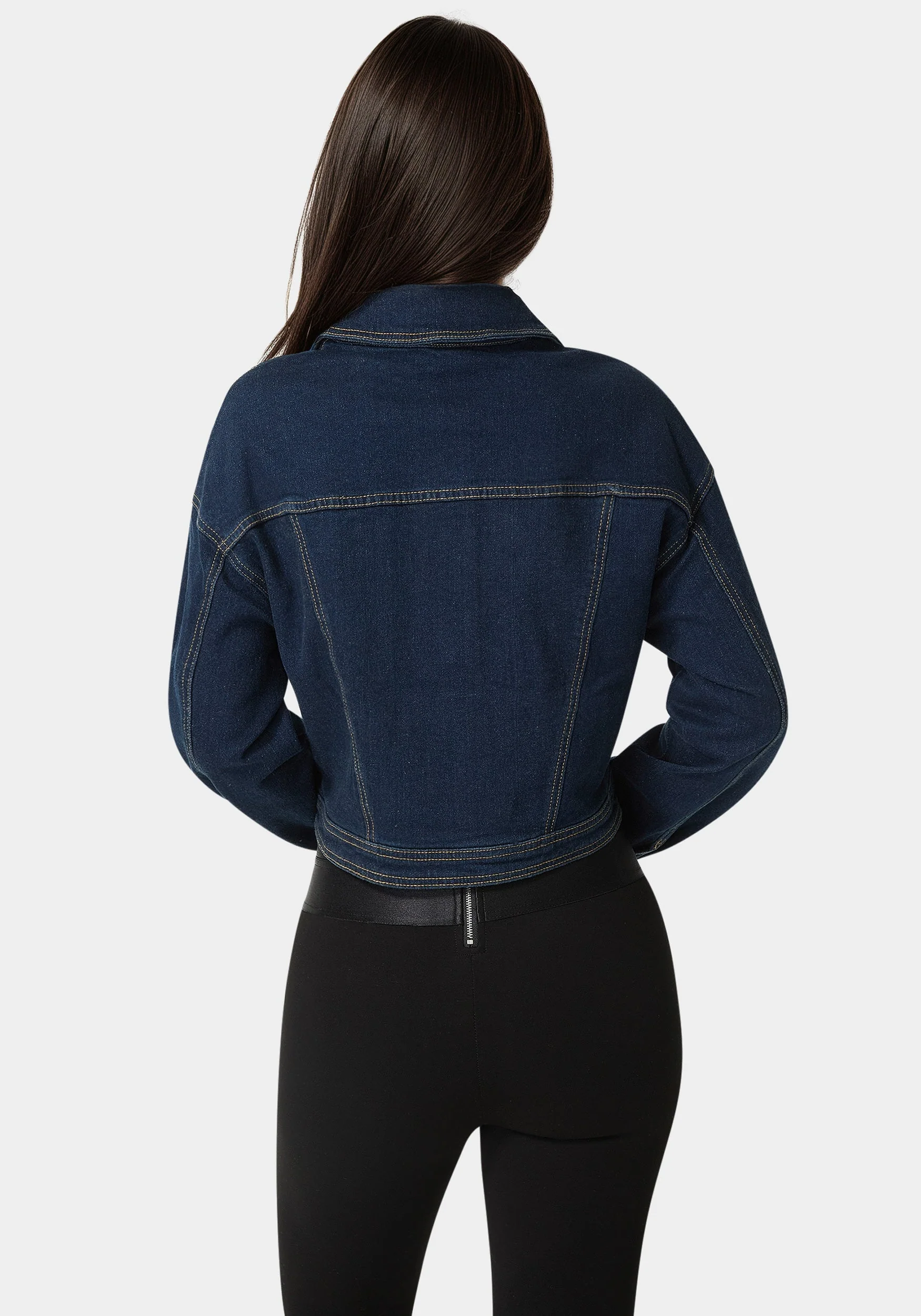 14422-button-front-stud-detail-denim-jacket-2.webp Button Front Stud Detail Denim Jacket