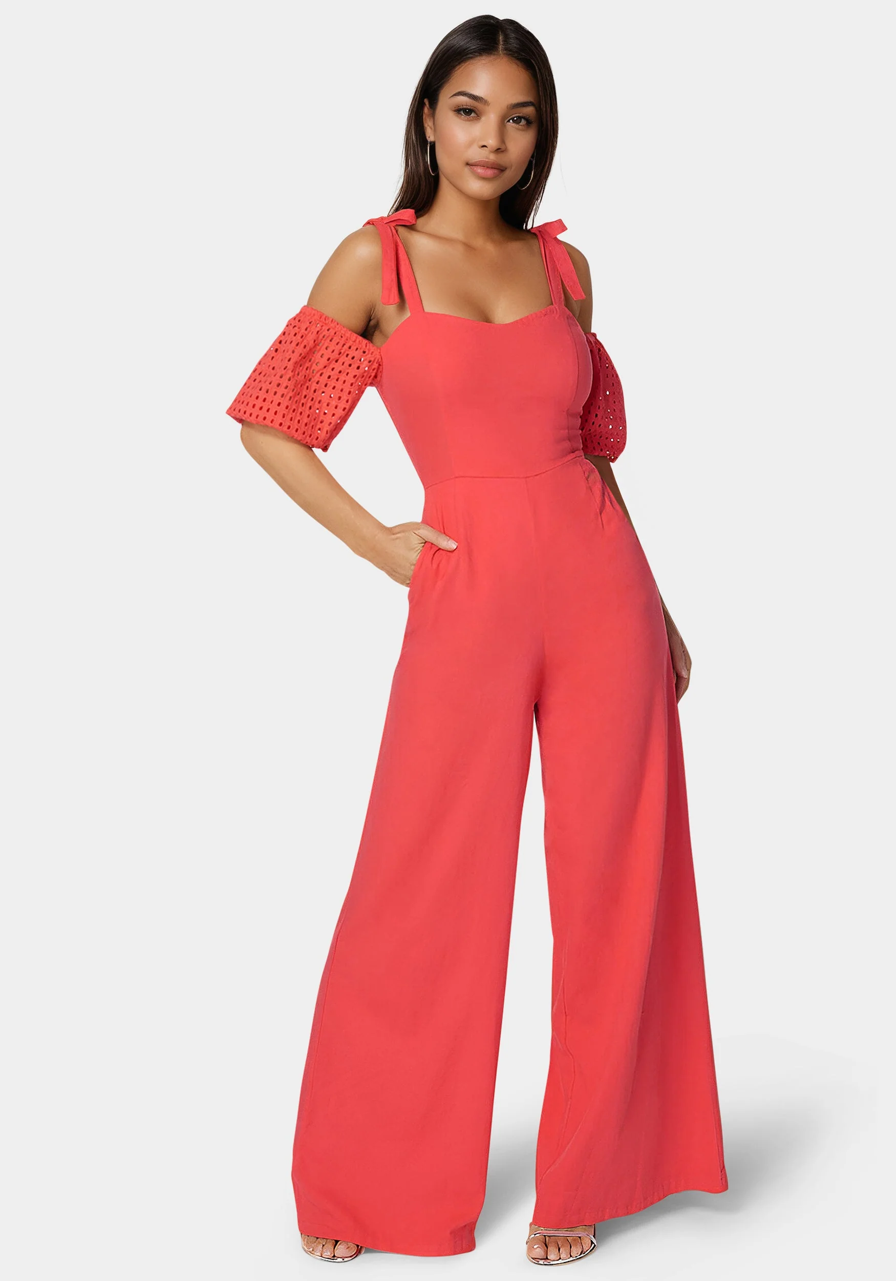 14628-embroidered-cotton-puff-sleeve-full-wide-leg-jumpsuit-1.webp Embroidered Cotton Puff Sleeve Full Wide Leg Jumpsuit
