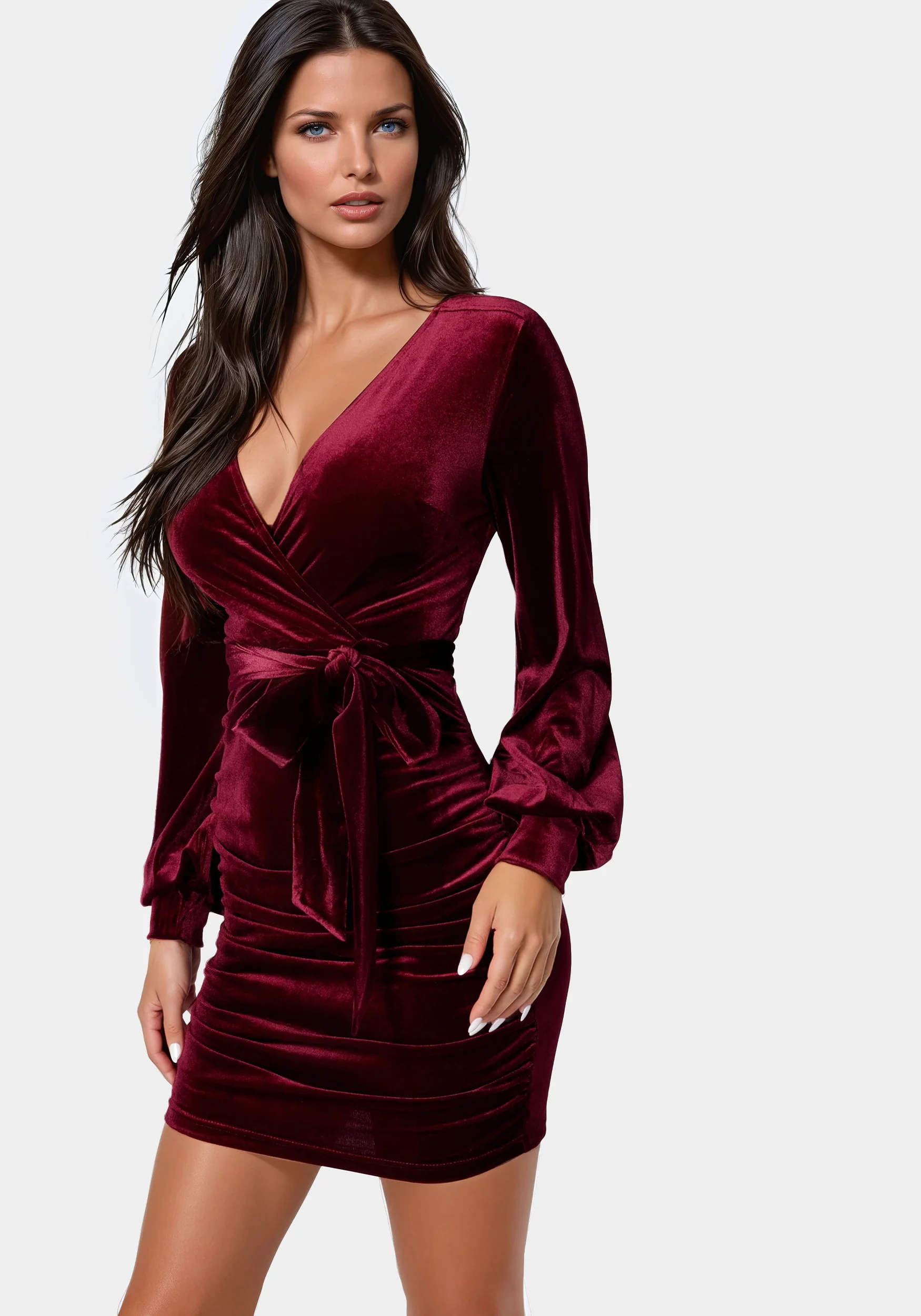 Velvet Utility Mini Dress