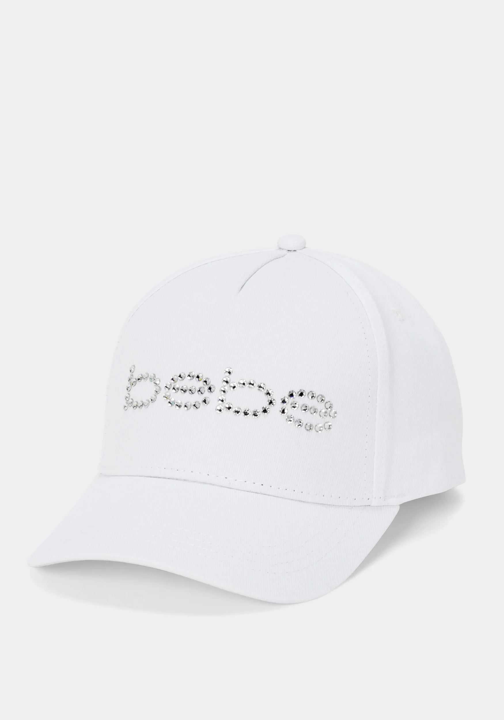 bebe Logo Hat Embellished With Crystals by Swarovski