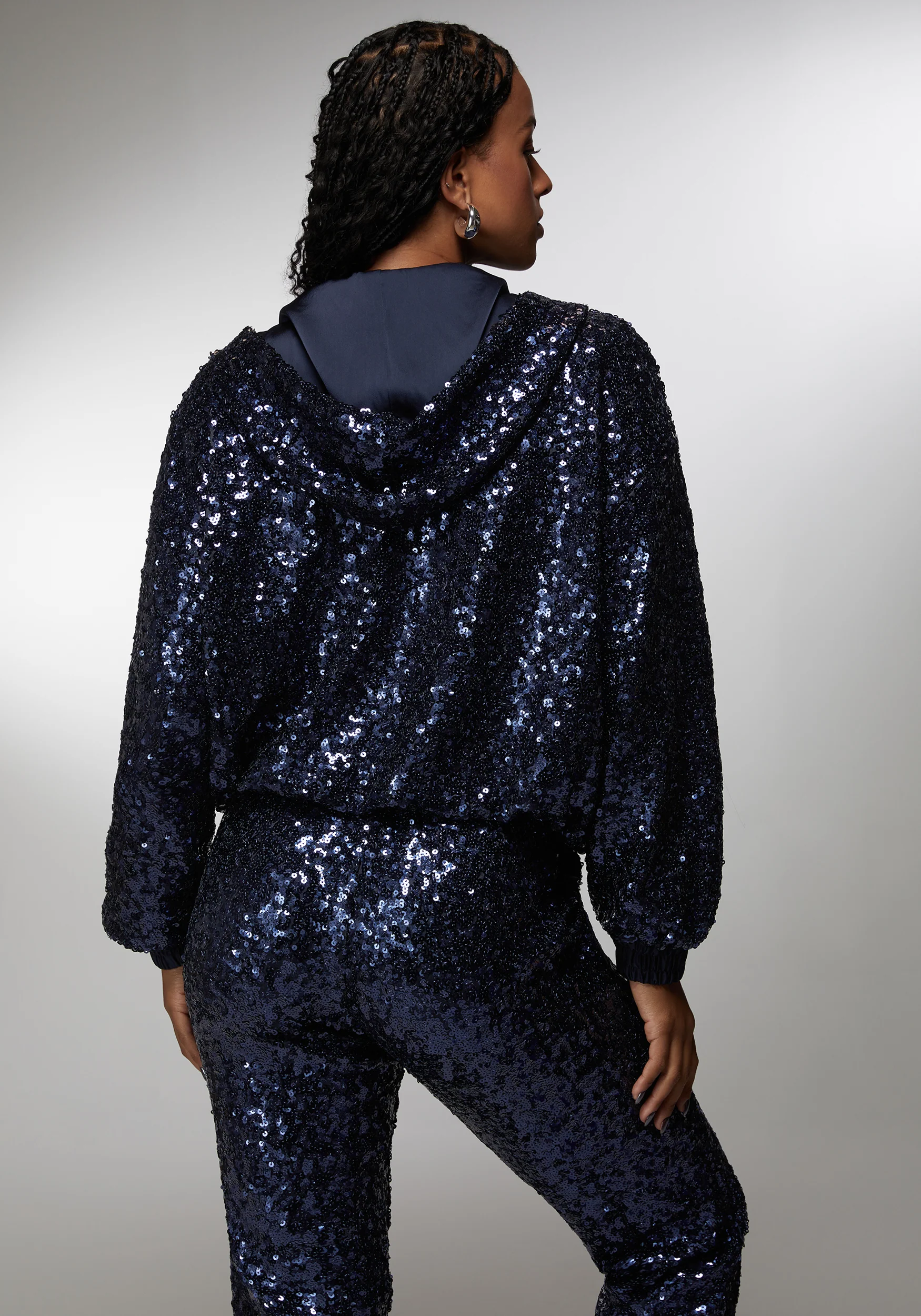 Sequin Hoodie Jacket