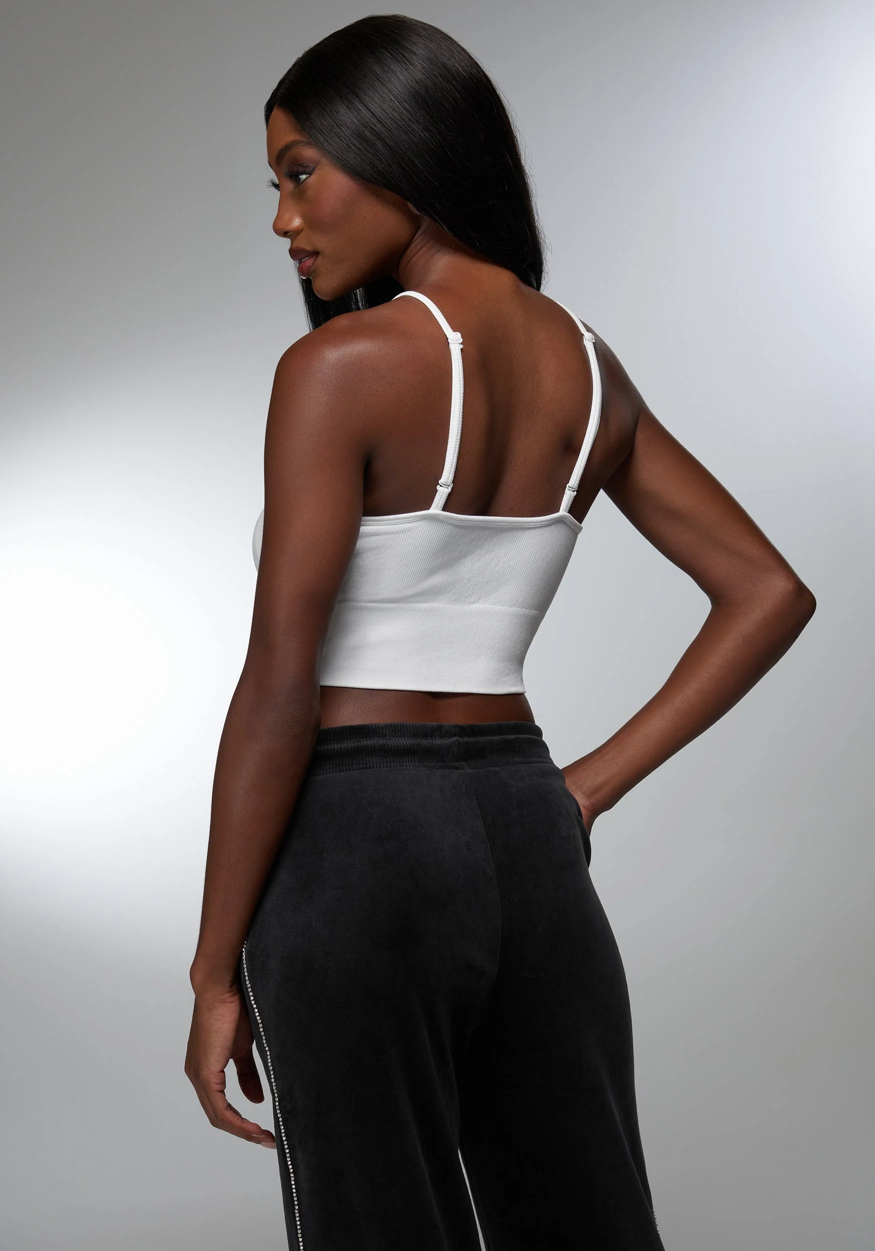 15198-rhinestone-logo-v-neck-bra-tank-4.webp Rhinestone Logo V Neck Bra Tank