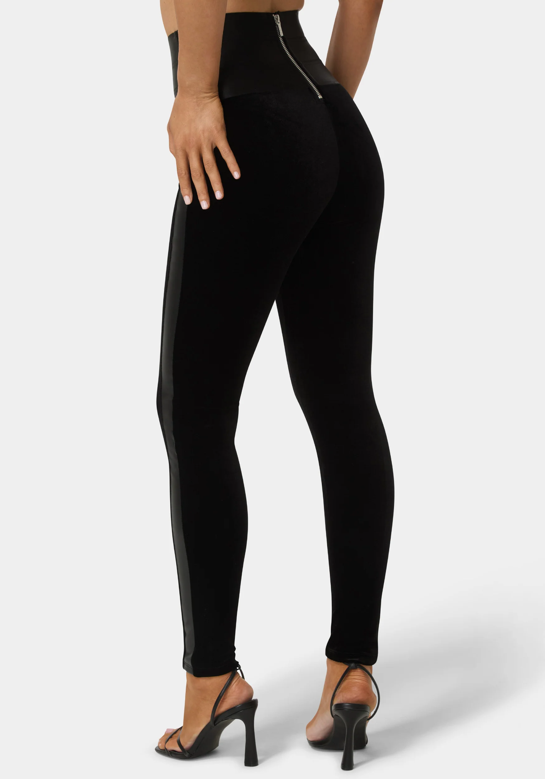 15479-high-waist-elastic-waistband-velour-legging-3.webp High Waist Elastic Waistband Velour Legging