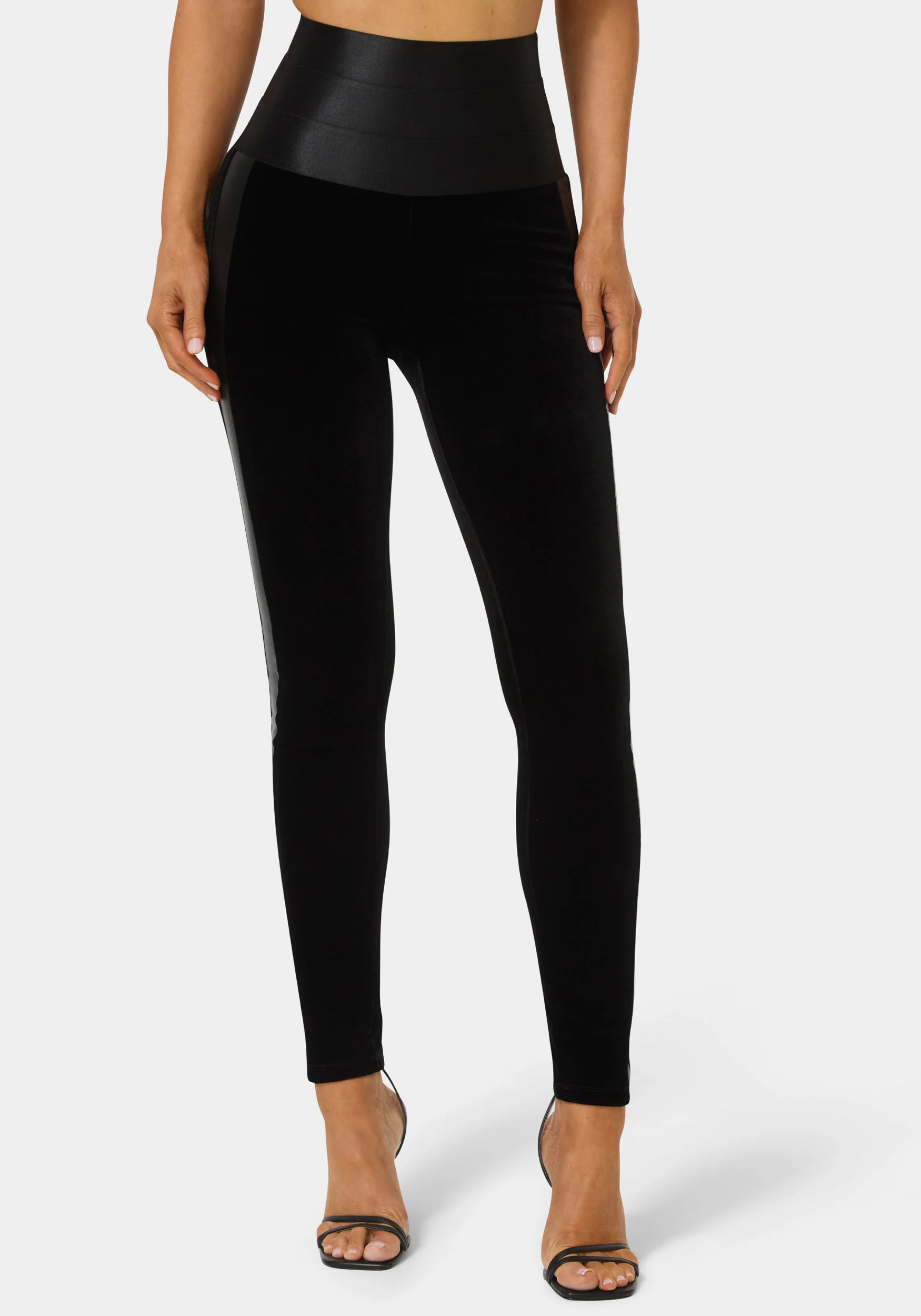 15479-high-waist-elastic-waistband-velour-legging-5.webp High Waist Elastic Waistband Velour Legging