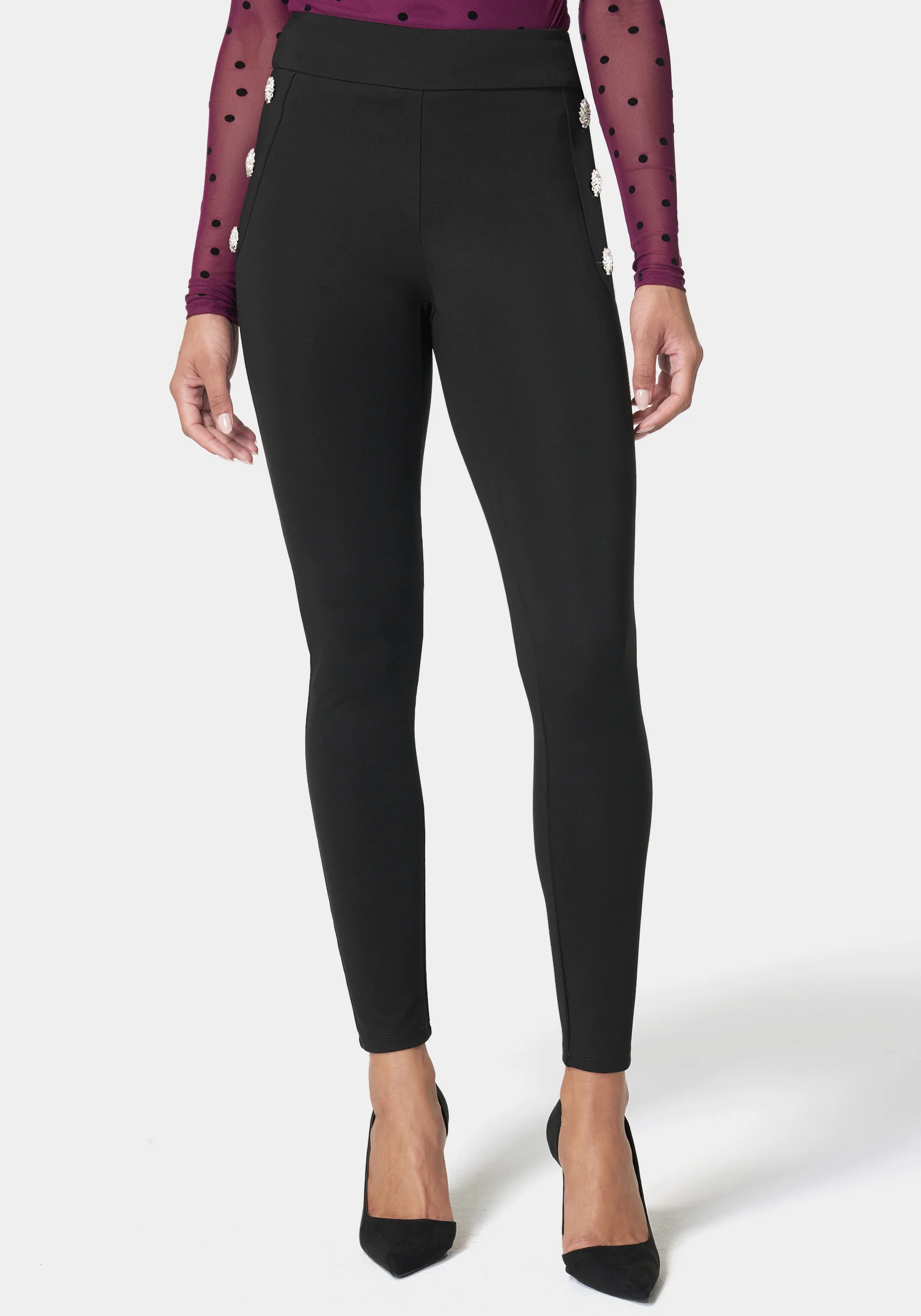 15851-high-waist-rhinestone-button-legging-1.webp High Waist Rhinestone Button Legging