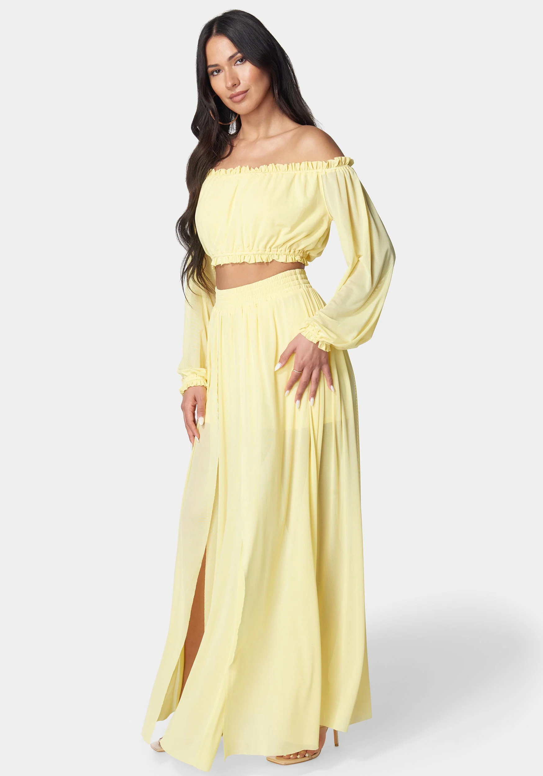 15944-high-slit-two-piece-mesh-dress-2.webp High Slit Two Piece Mesh Dress