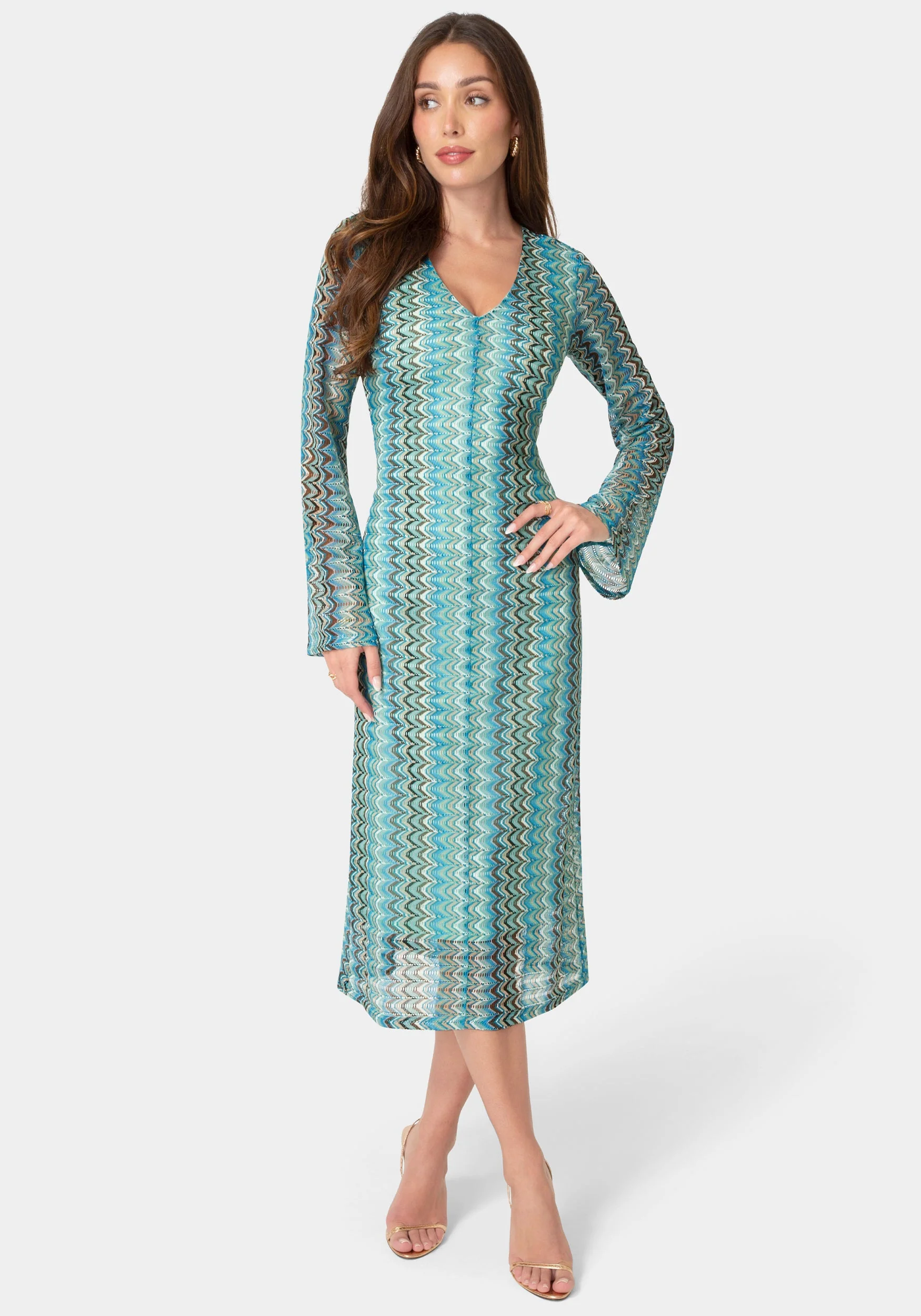 1602-crochet-stripe-bell-sleeve-maxi-dress-1.webp Crochet Stripe Bell Sleeve Maxi Dress