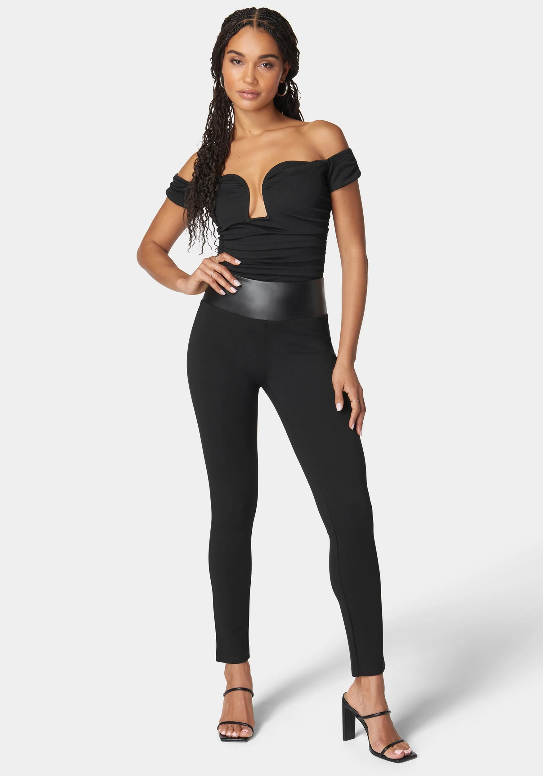 16125-high-waisted-vegan-leather-waist-band-pdr-legging-2.webp High Waisted Vegan Leather Waist Band Pdr Legging
